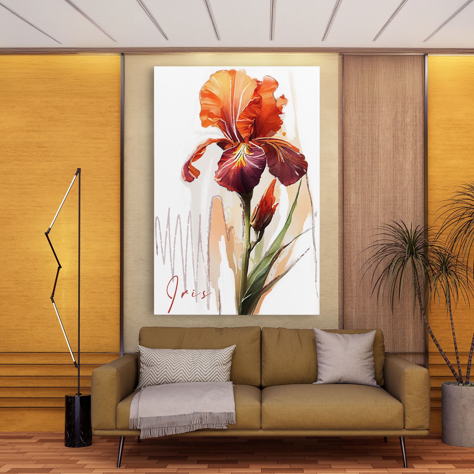Orange Iris mockup 9