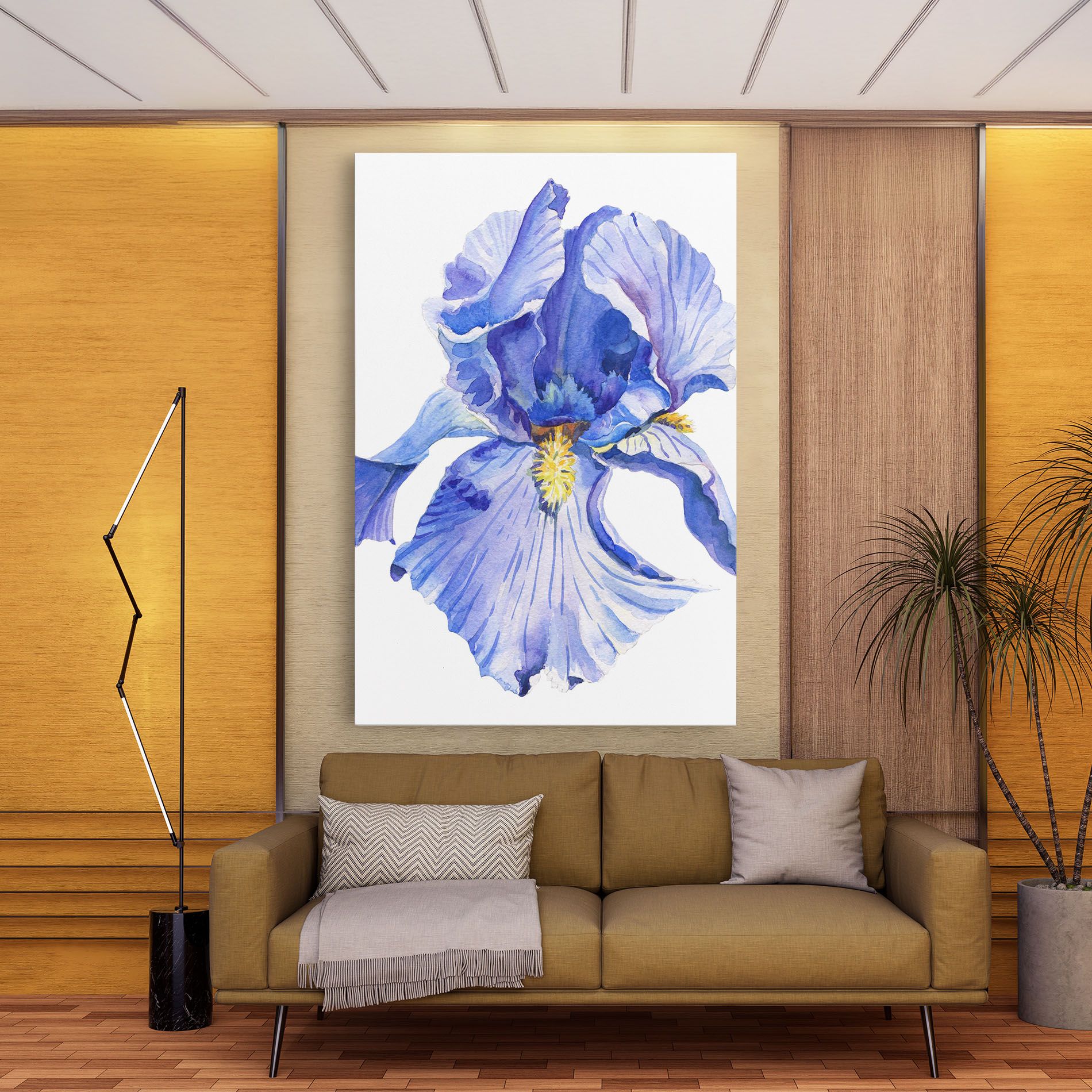 Purple Iris On White mockup 9