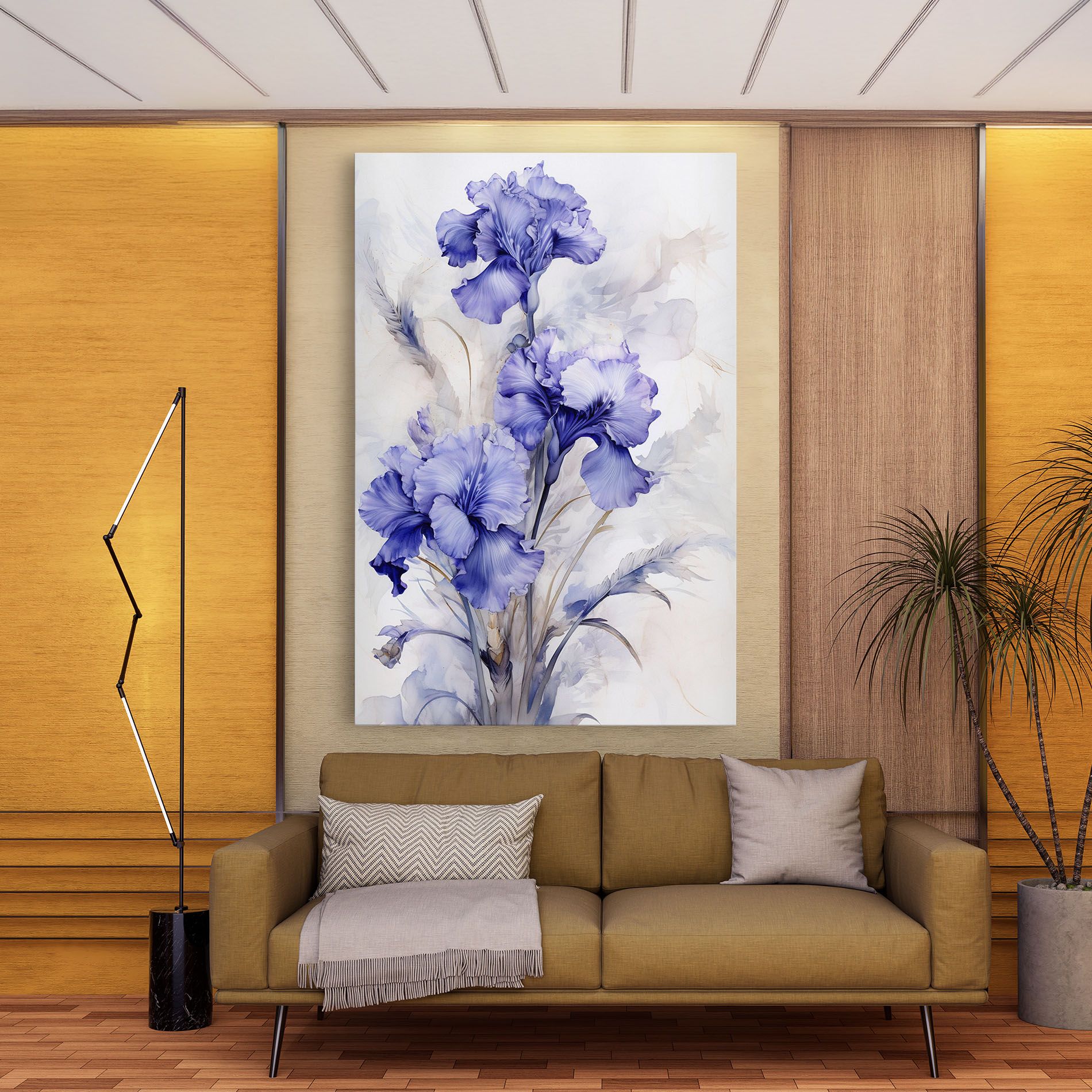 Purple Iris Painting mockup 9