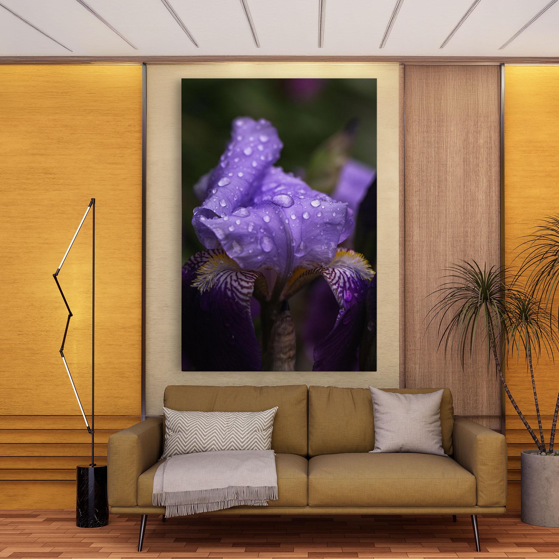 Leinwandbild Rain In The Garden mockup 9