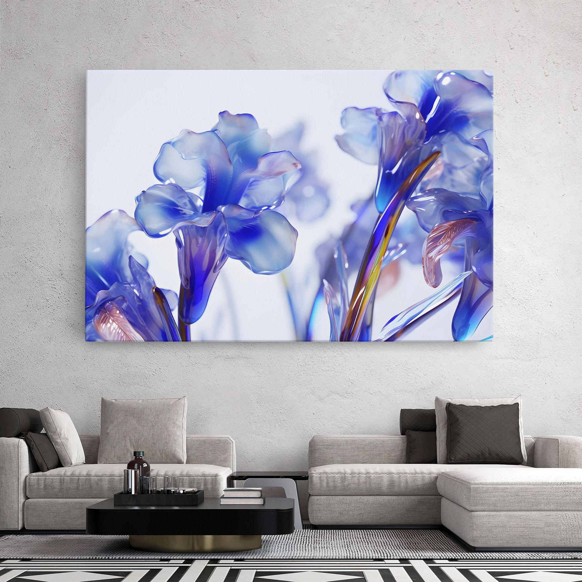 Leinwandbild Iris Glass mockup 2