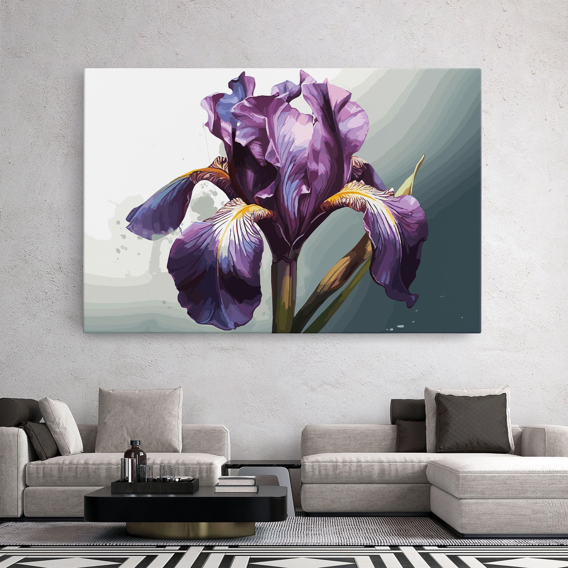 Purple Blue Iris mockup 2