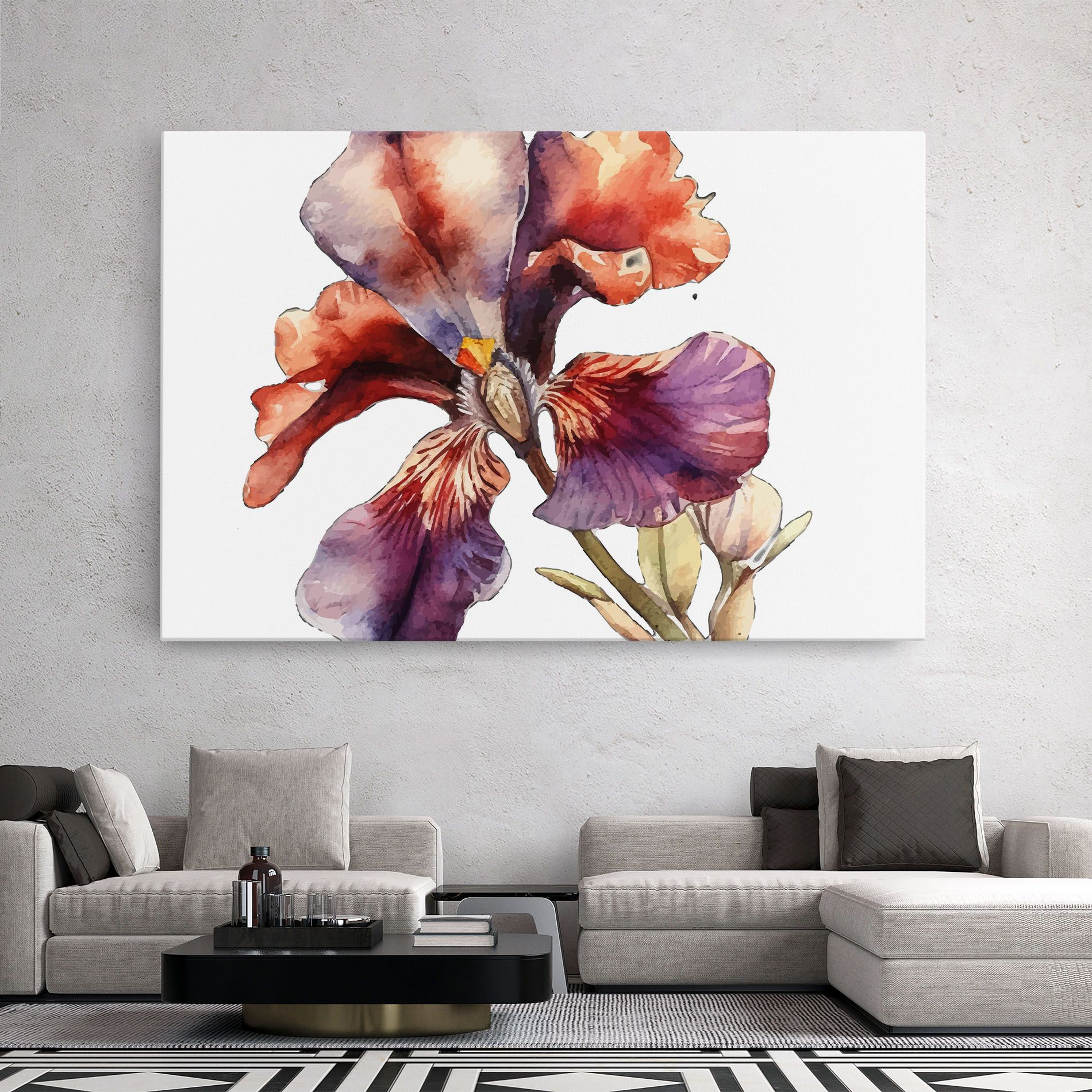 Watercolor Iris mockup 2