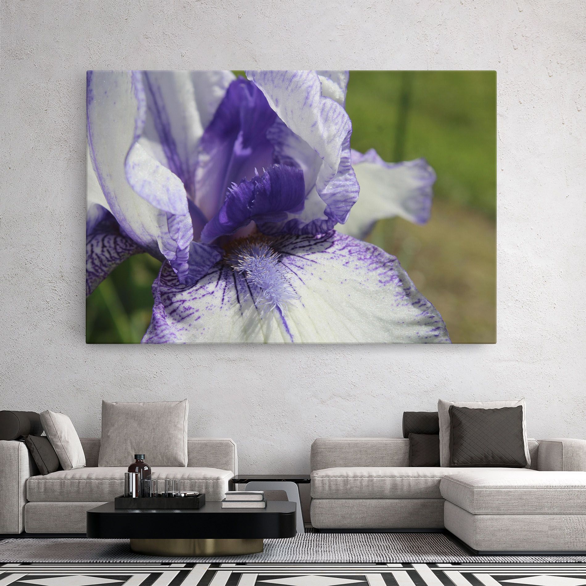 White Purple Iris mockup 2