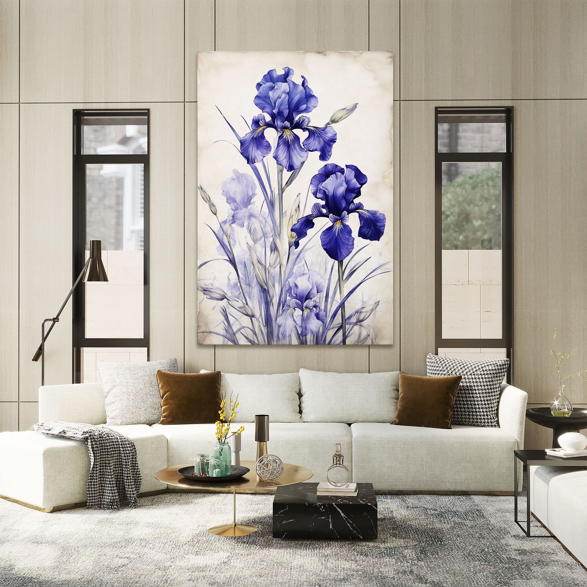 Irises Painting mockup 2