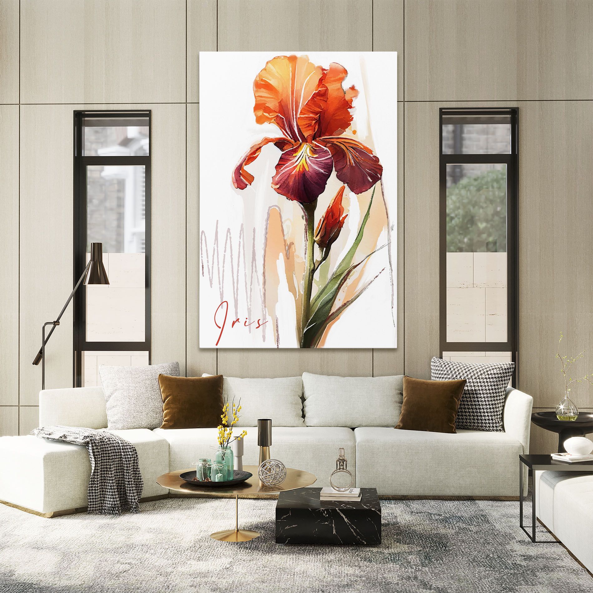 Orange Iris mockup 2