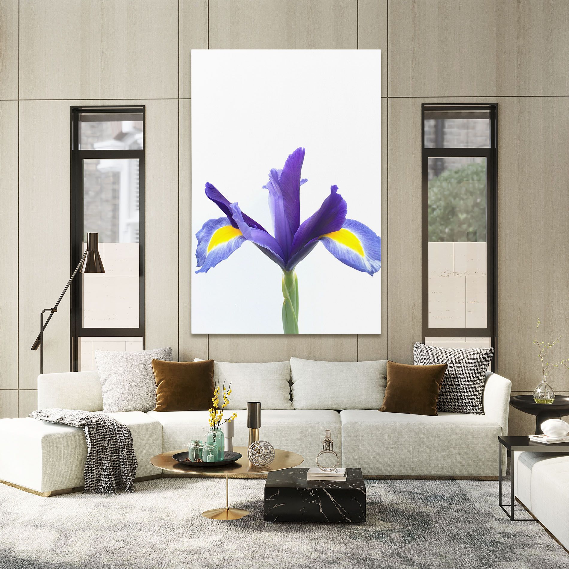 Yellow Color Iris mockup 2