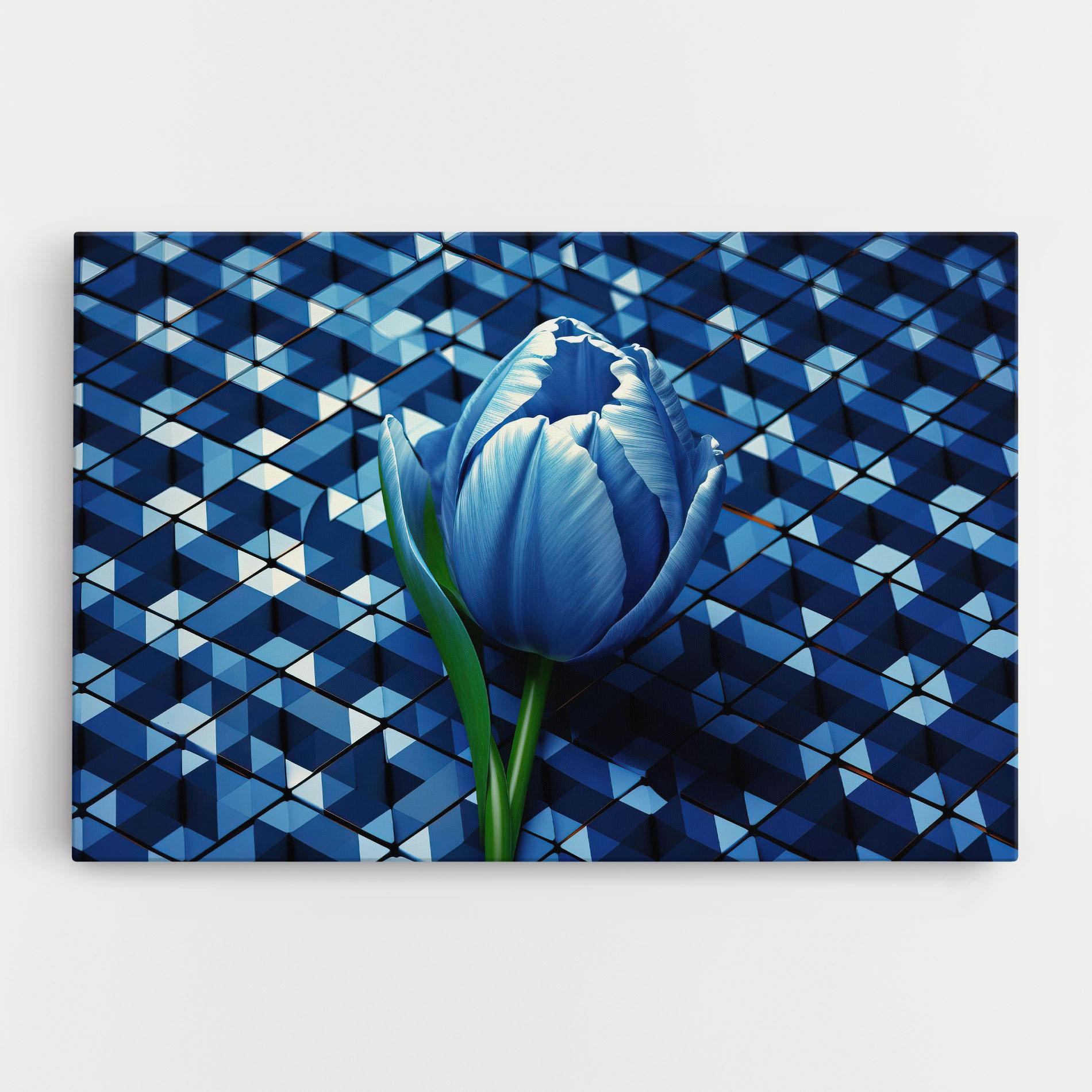 Leinwandbild Blue Tulip mockup 0