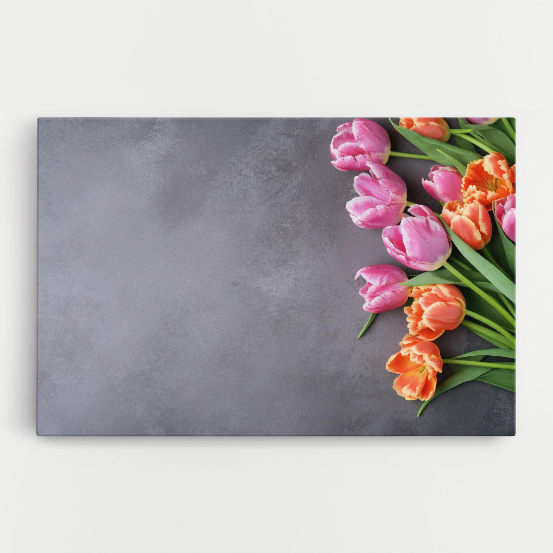 Light Orange Pink Tulips mockup 0