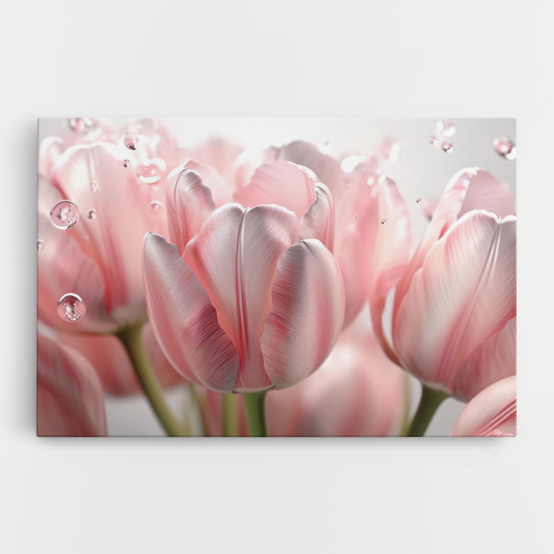 Leinwandbild Pink Pretty Tulips mockup 0