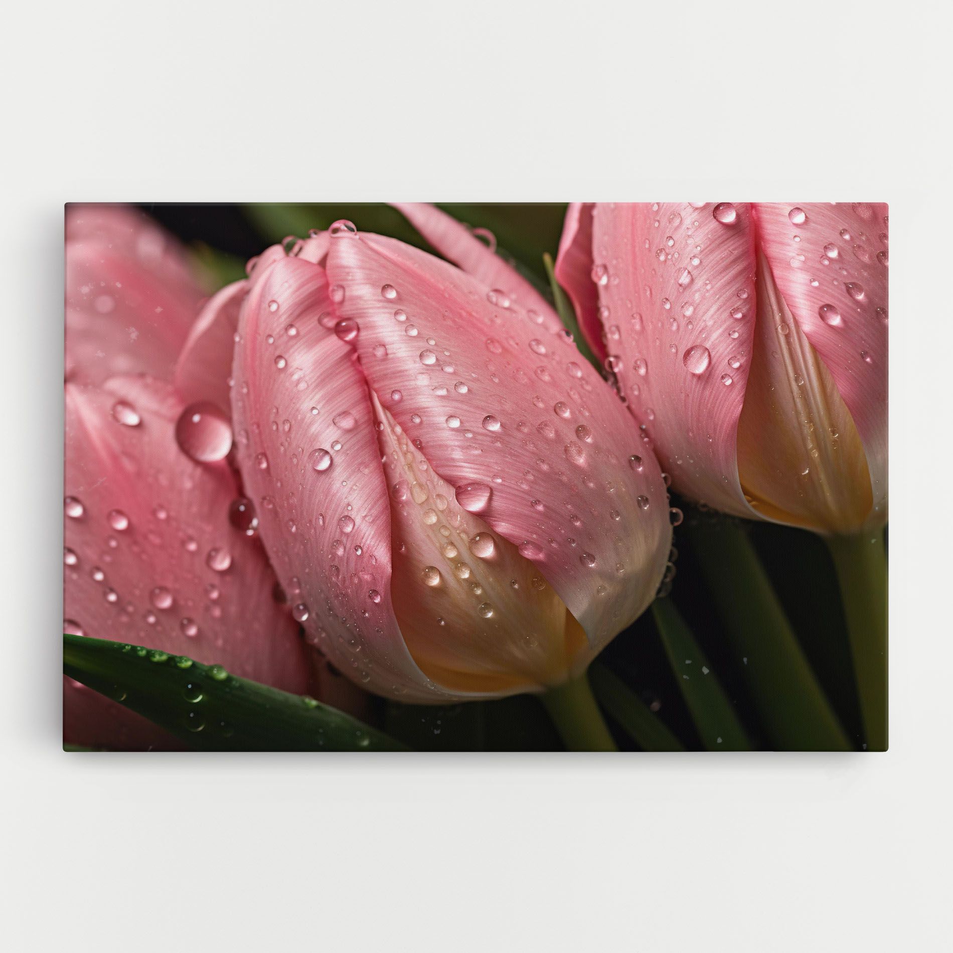 Pink Tulip With Drops mockup 0