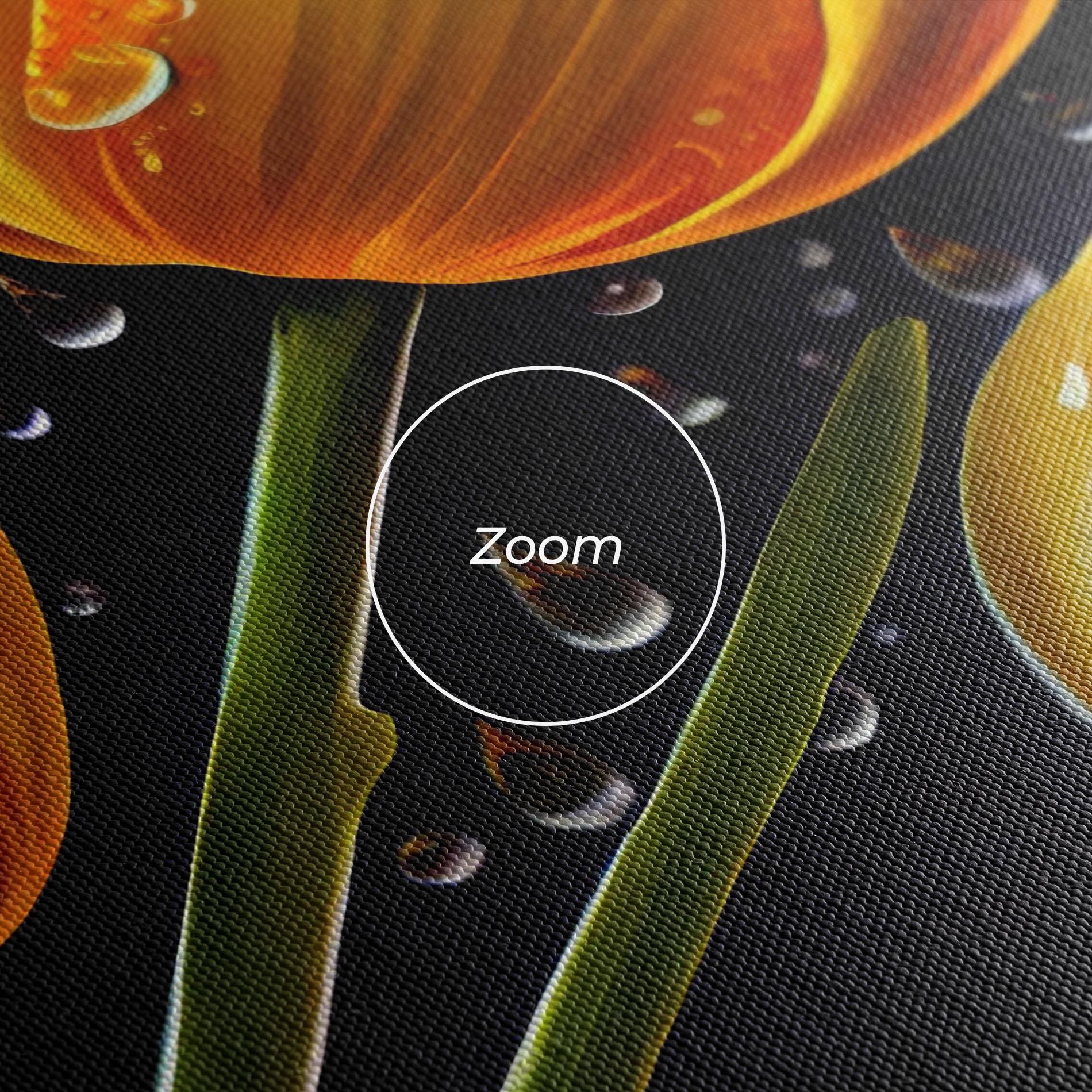 Leinwandbild 3 Yellow Tulips mockup 3