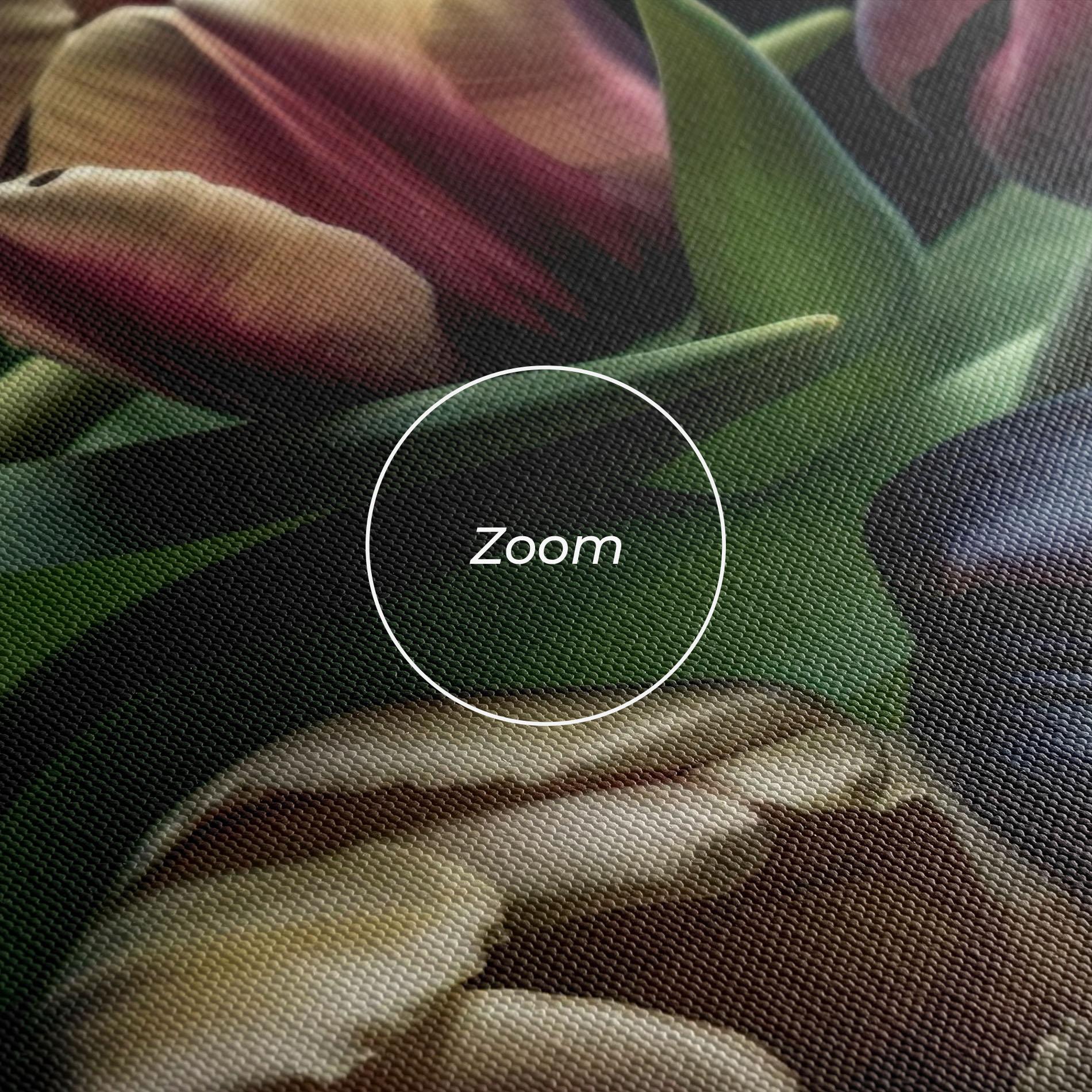 Leinwandbild Dark Purple Tulip mockup 3