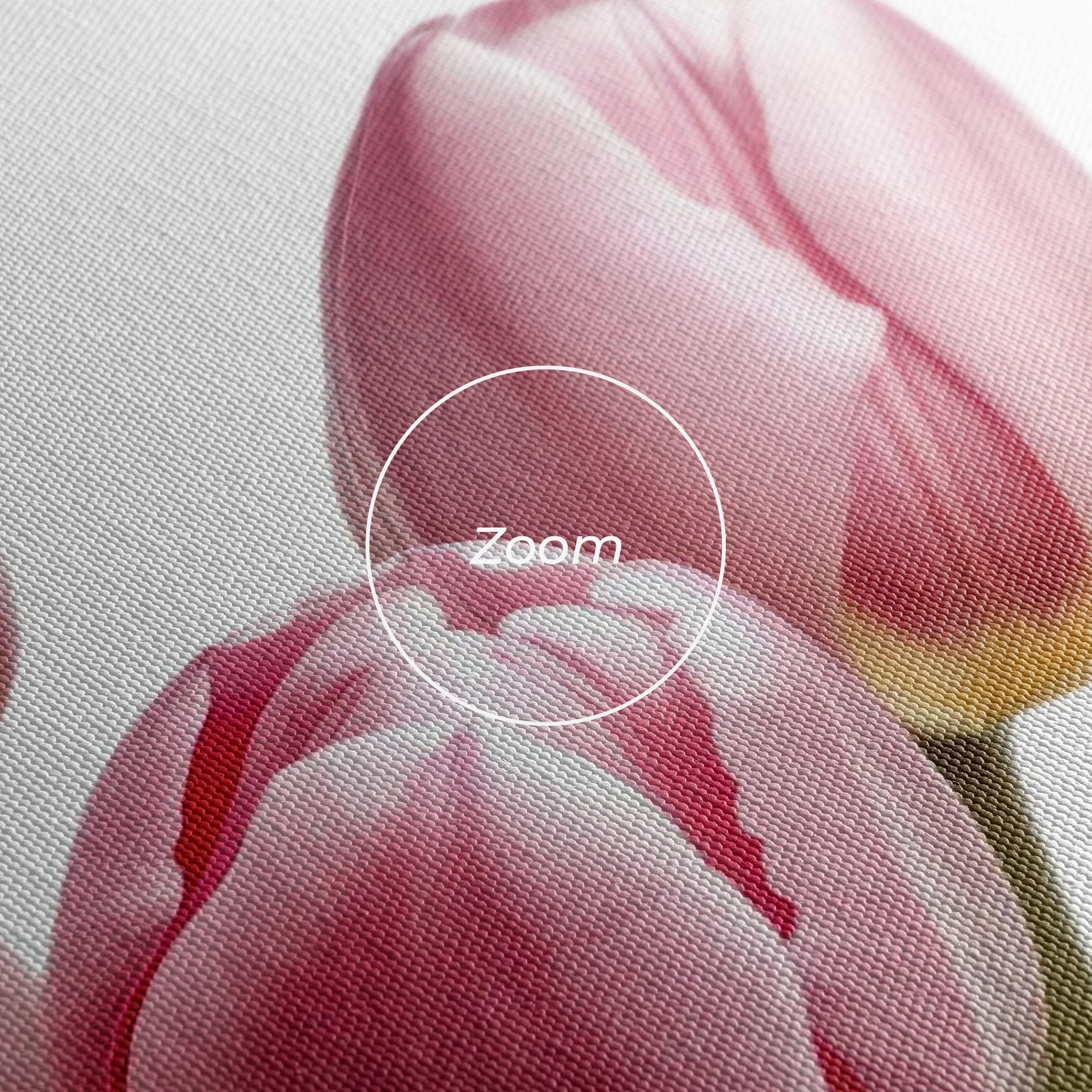 Leinwandbild Pink Tulips mockup 3