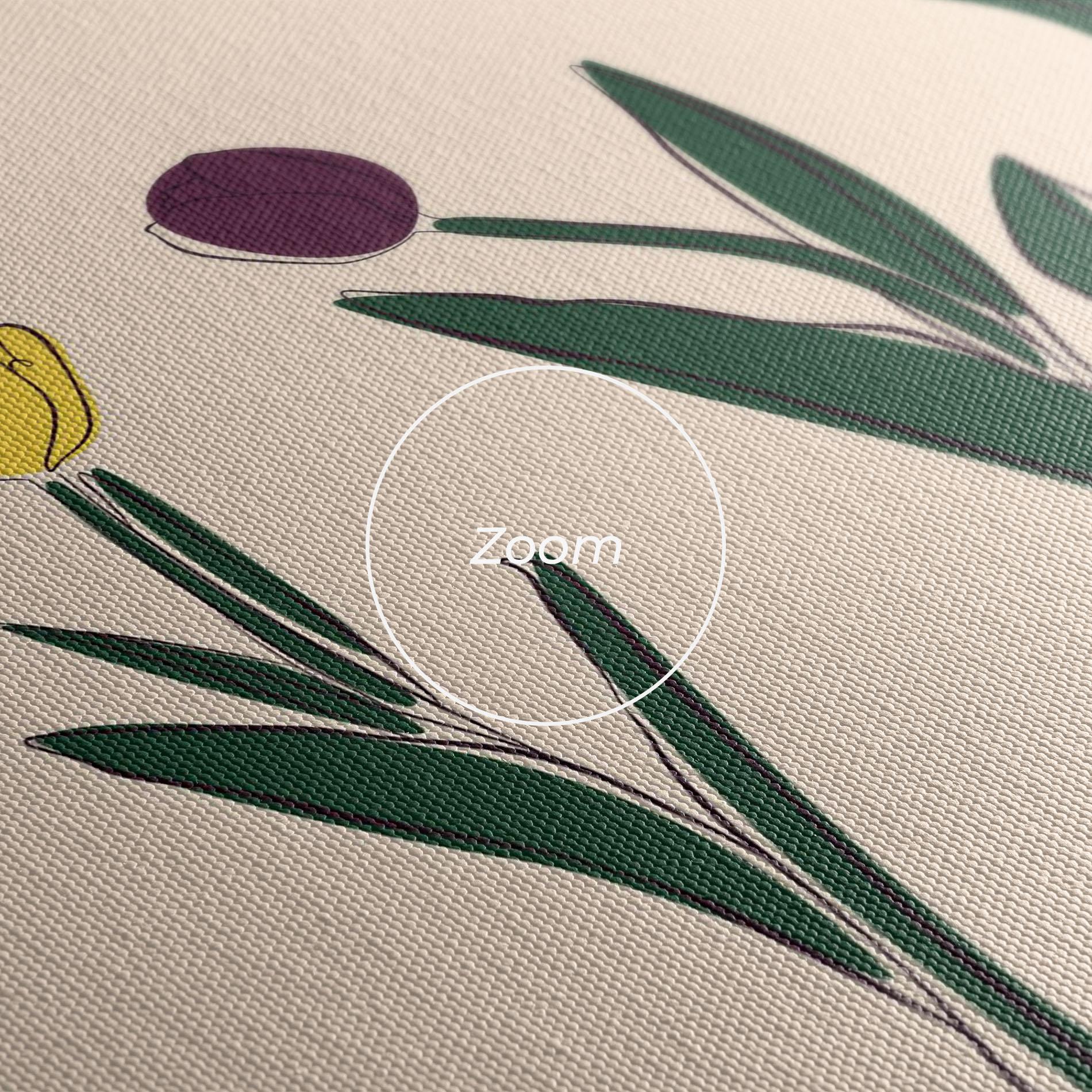 Leinwandbild Tulips Set mockup 3