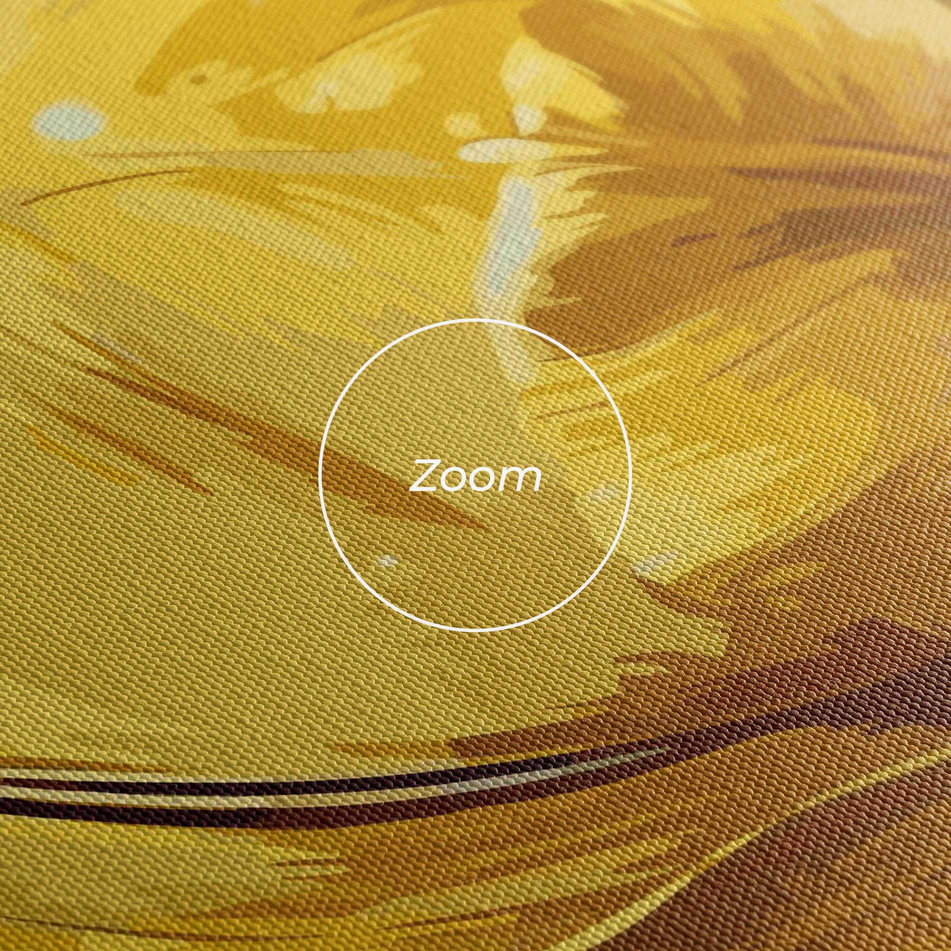 Leinwandbild Yellow Shiny Tulip mockup 3