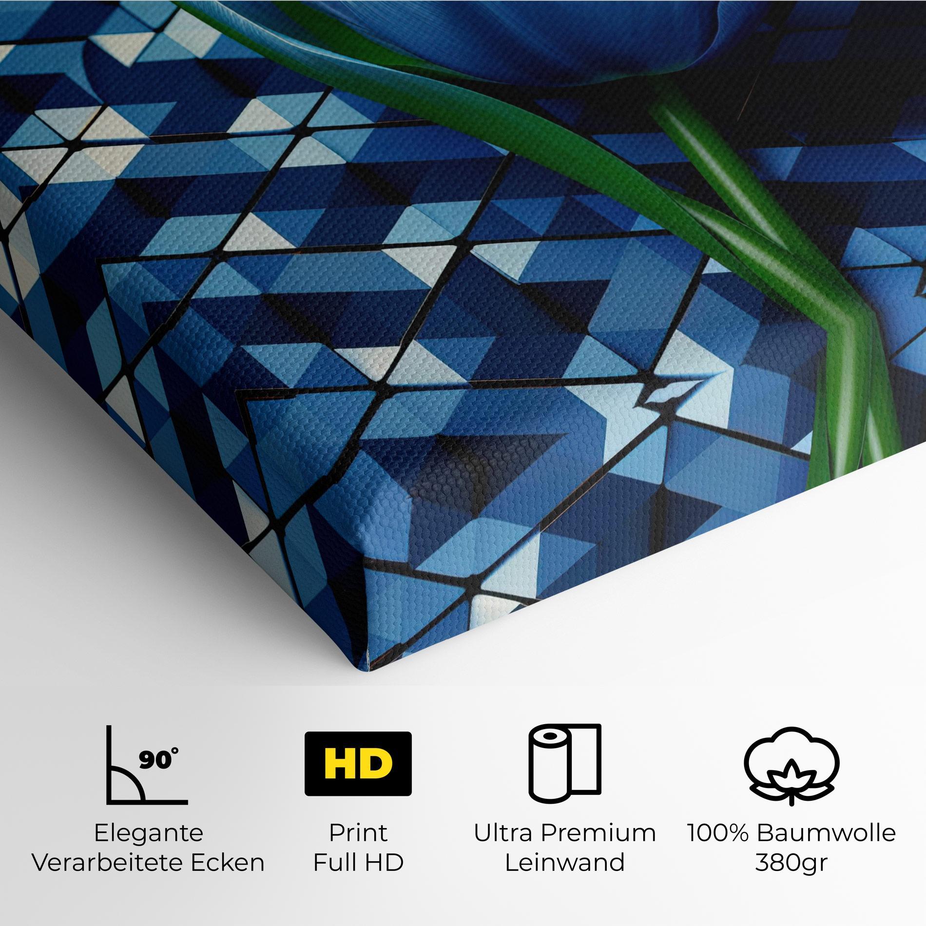 Leinwandbild Blue Tulip mockup 4