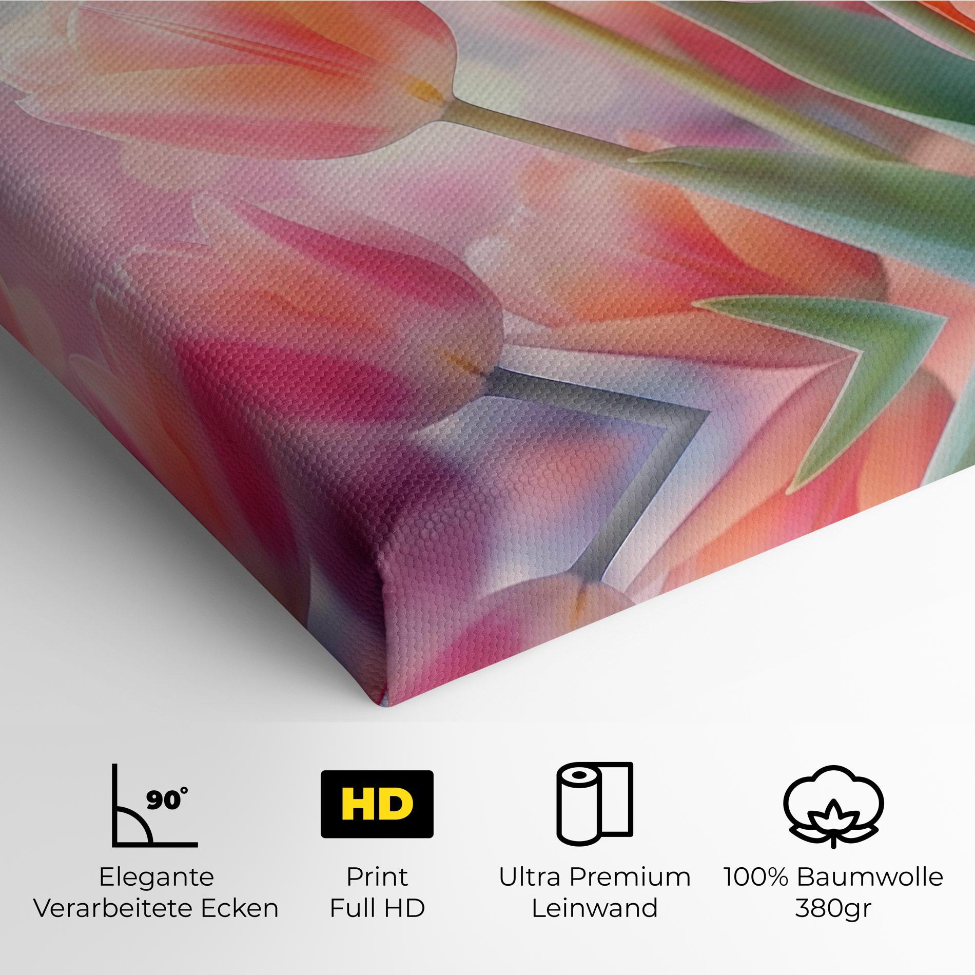 Leinwandbild Dreamy Tulips mockup 4