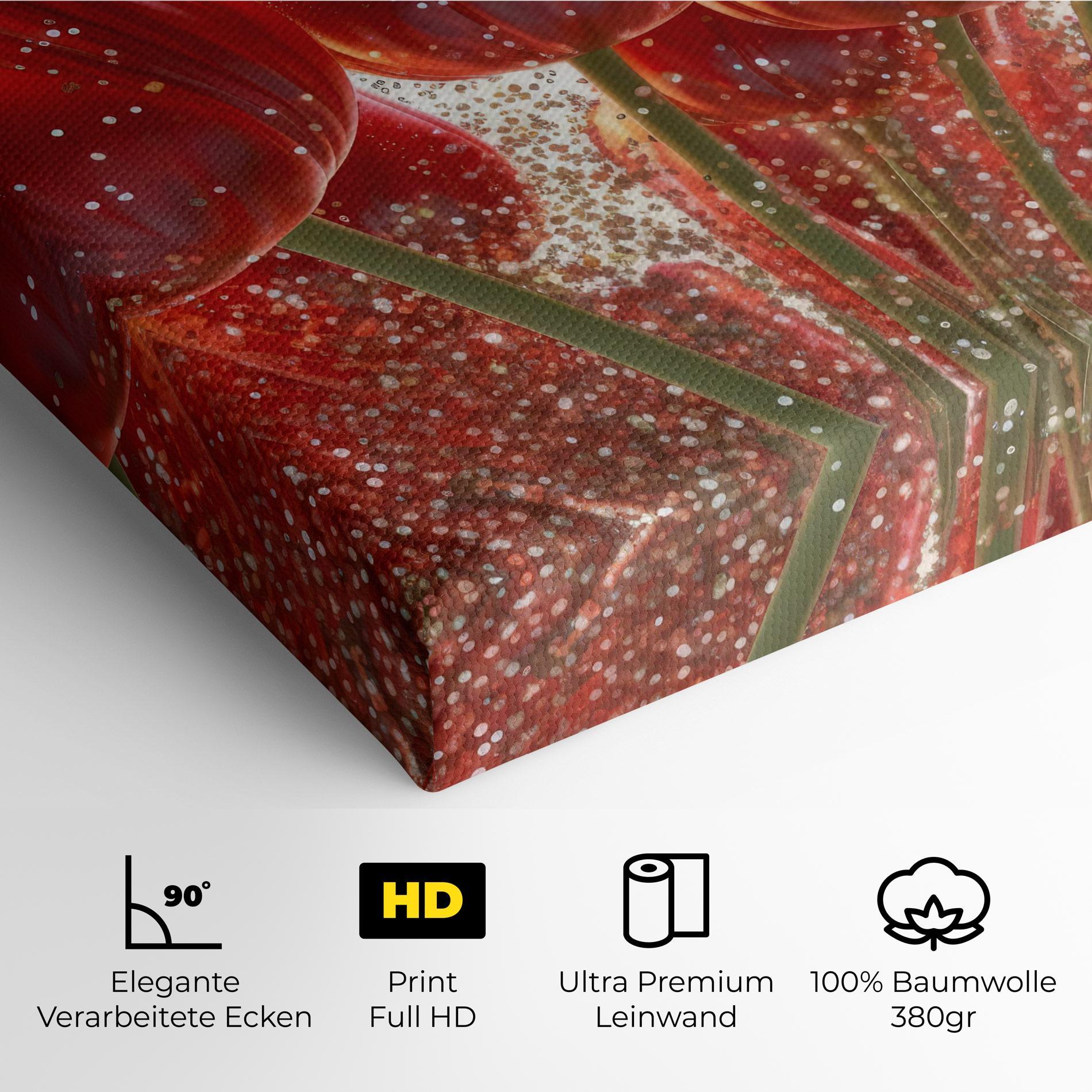 Leinwandbild Glitter Red Tulips mockup 4