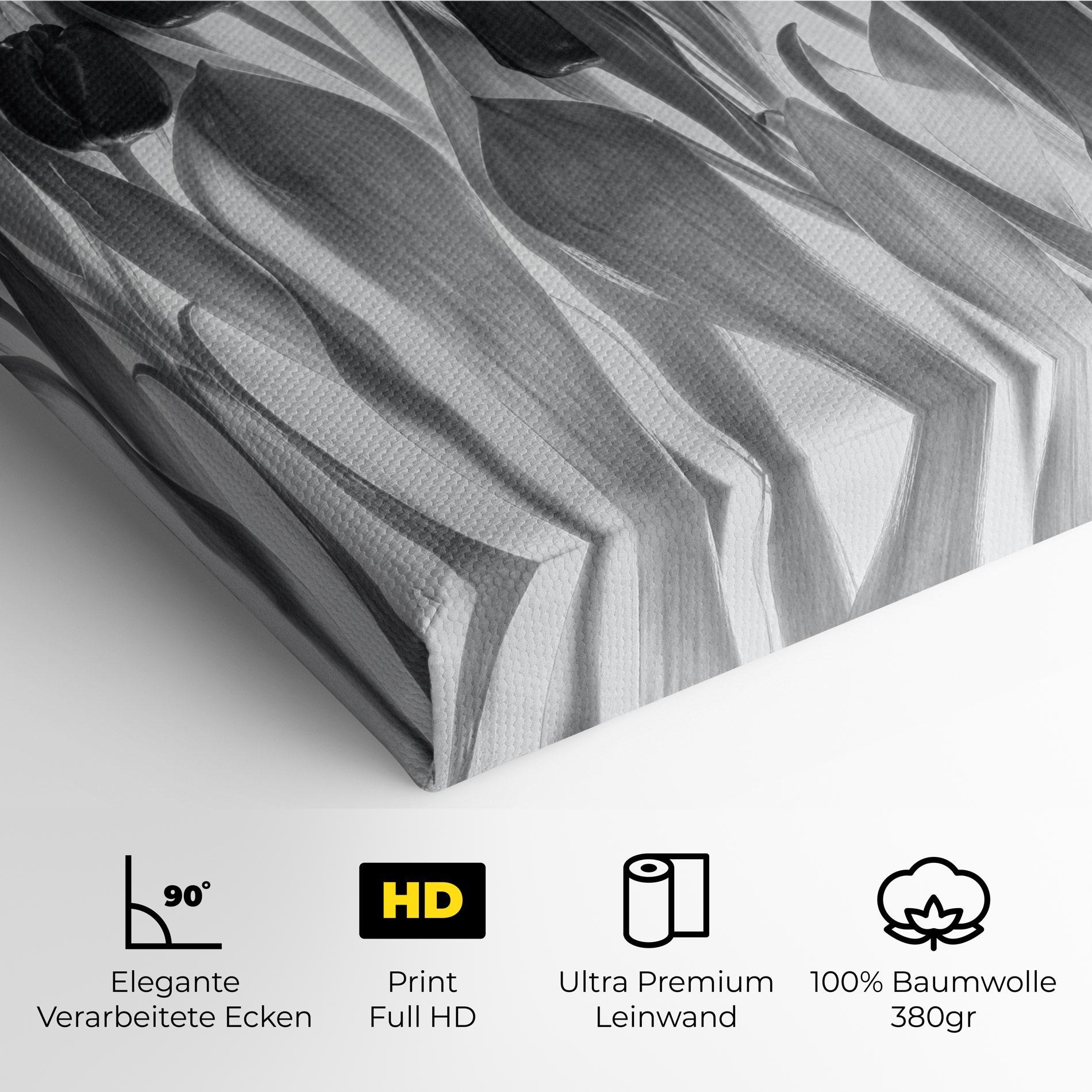 Leinwandbild Grey Tulips mockup 4