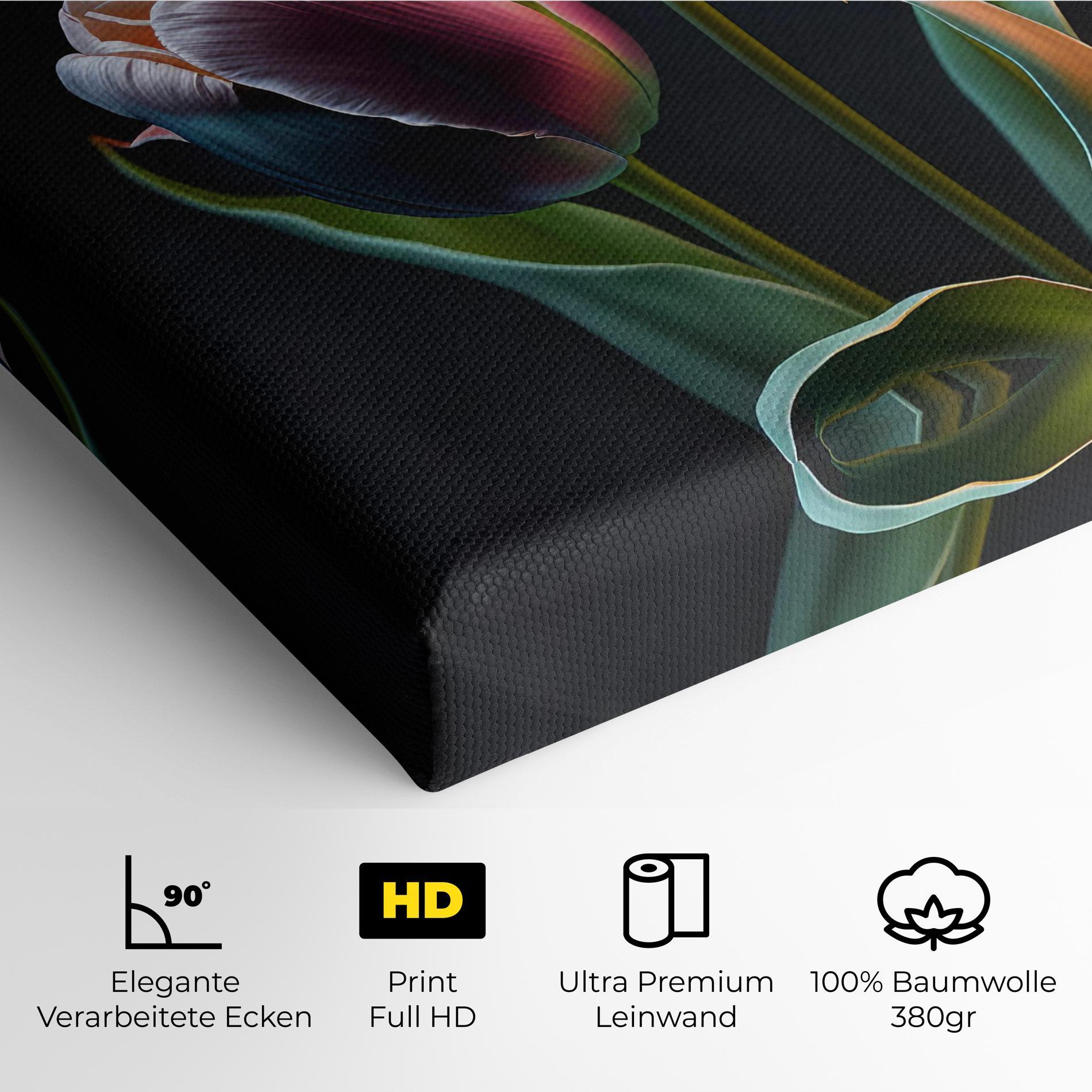 Leinwandbild Light Purple Tulips mockup 4