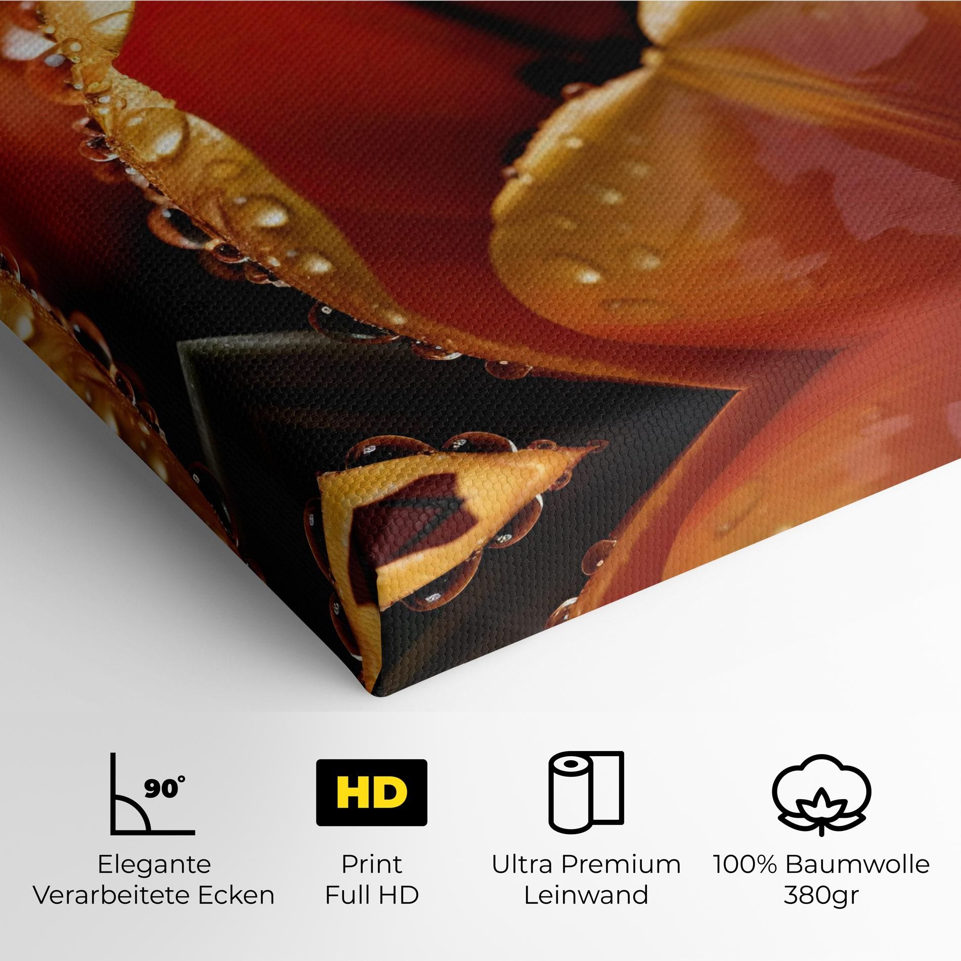 Orange Tulip Water Drops mockup 4