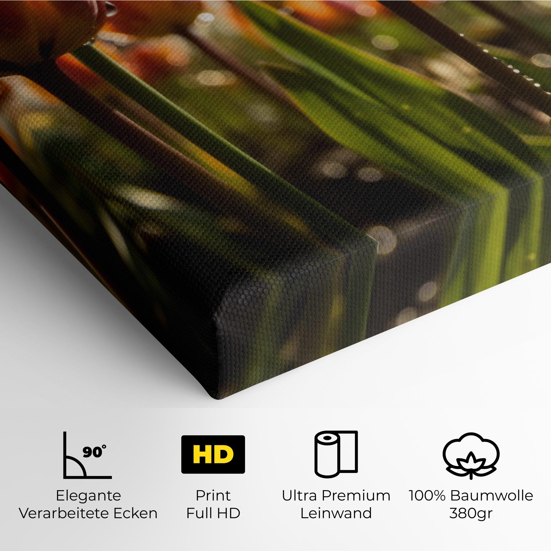 Leinwandbild Orange Tulips After Rain mockup 4