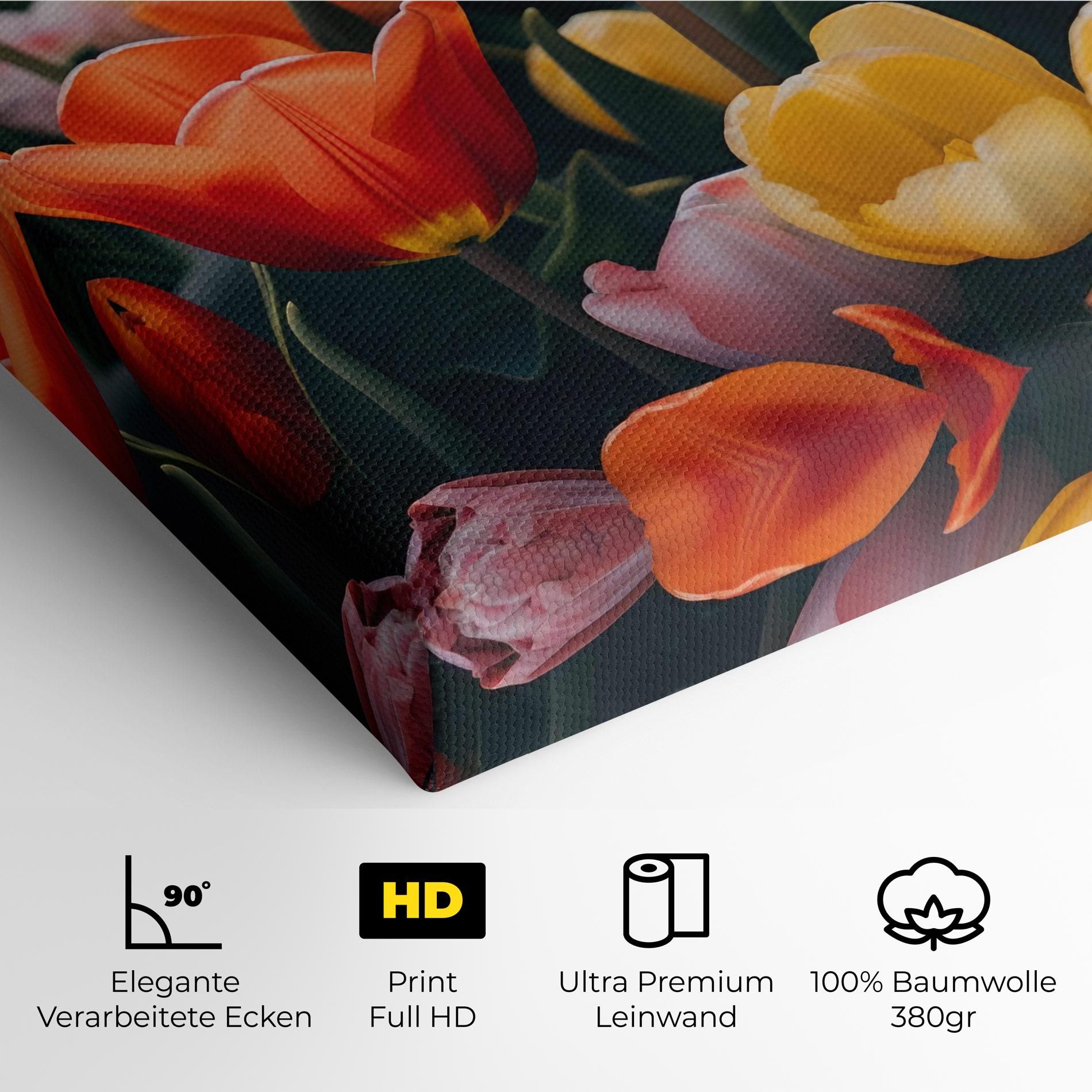 Orange Yellow Tulips mockup 4