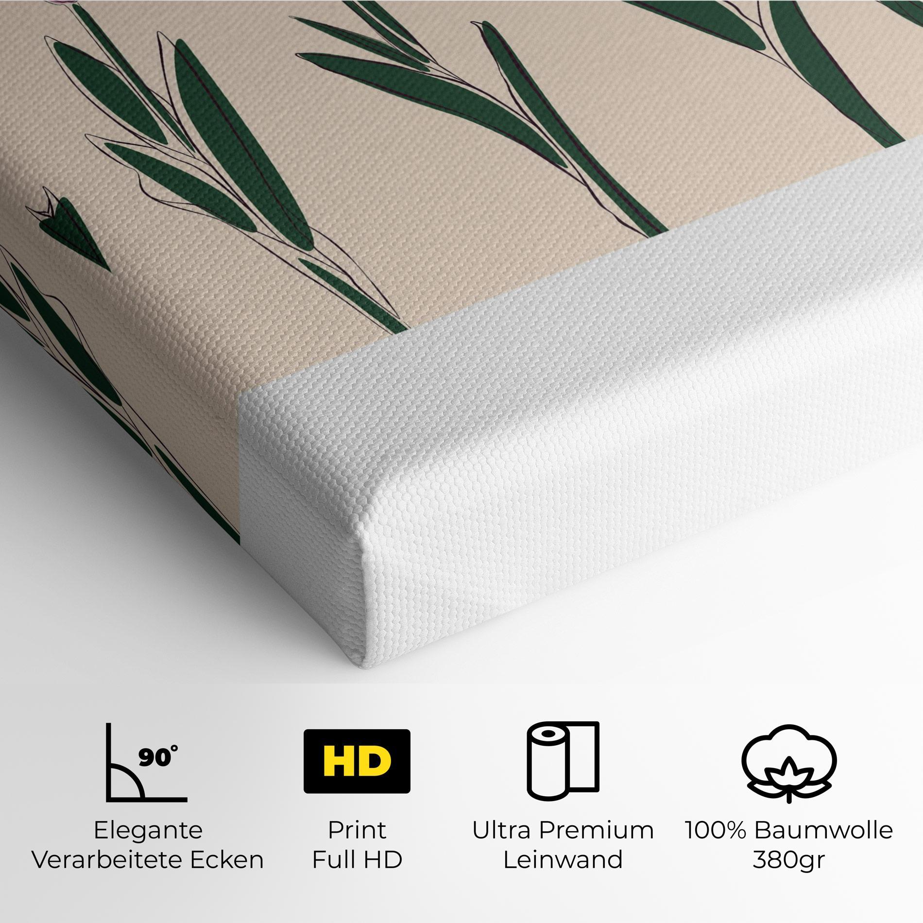 Leinwandbild Tulips Set mockup 4