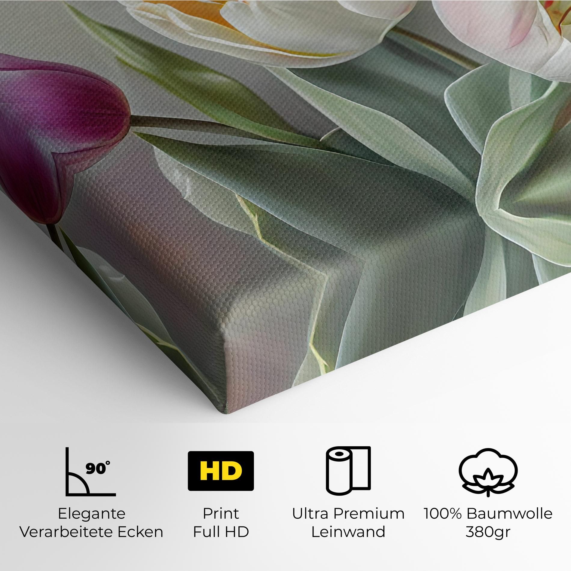 White Tulips Painting mockup 4