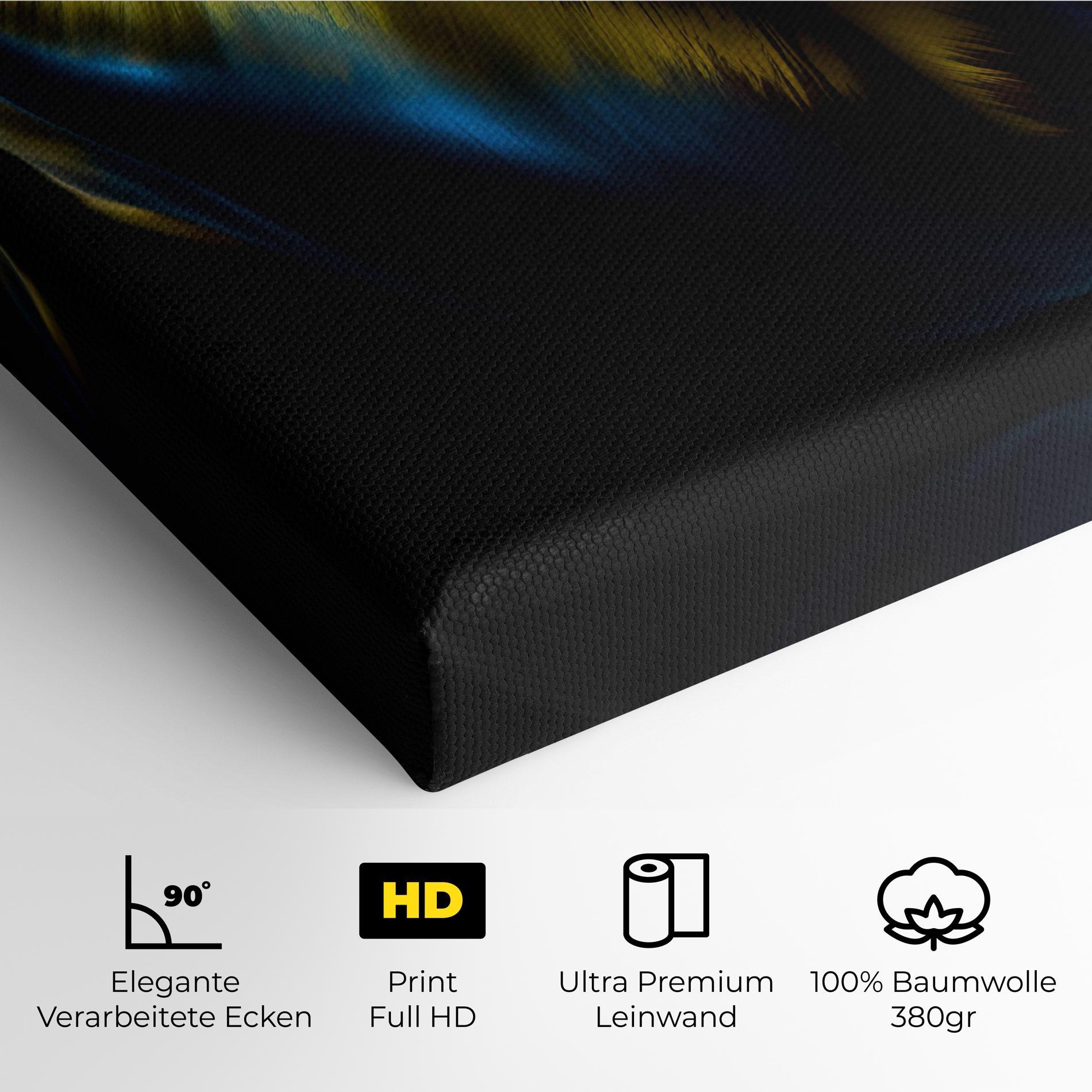 Leinwandbild Yellow Blue Tulip mockup 4