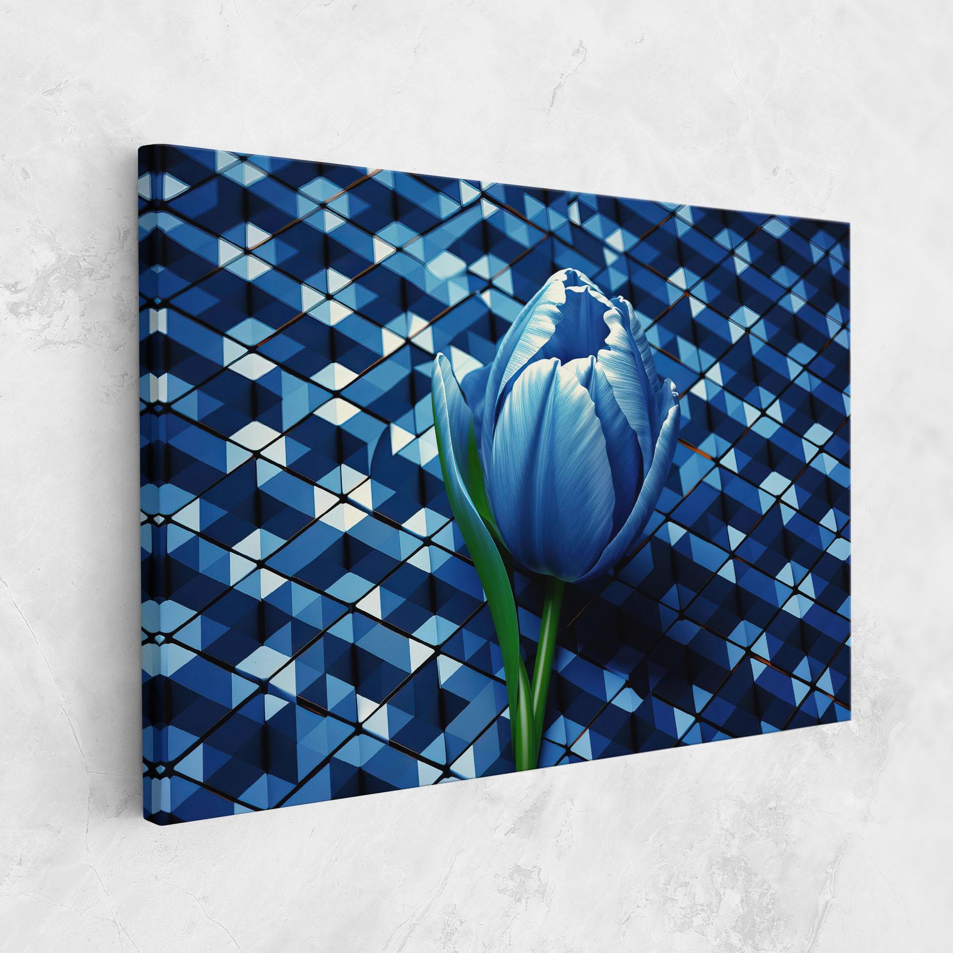 Leinwandbild Blue Tulip mockup 1