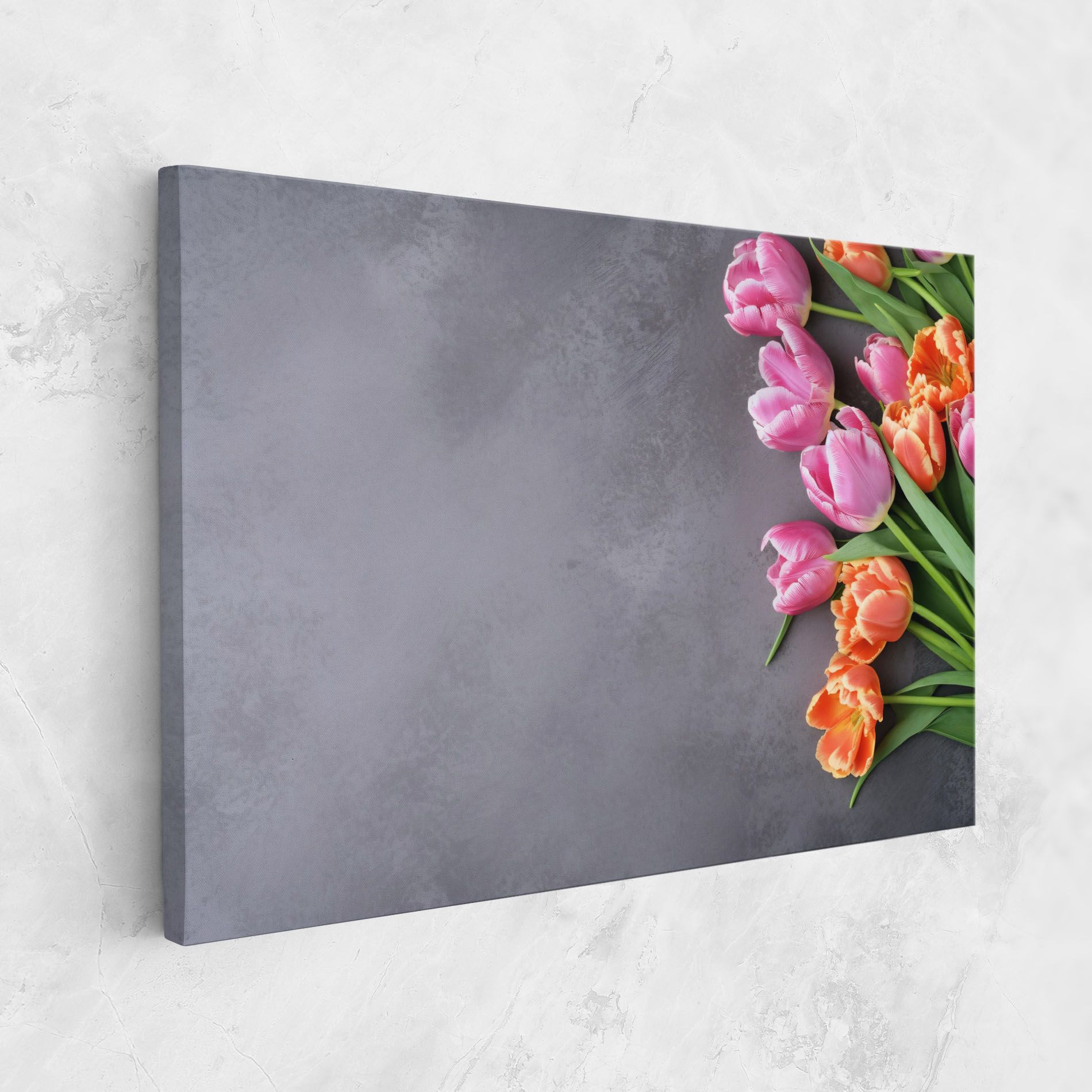 Light Orange Pink Tulips mockup 1