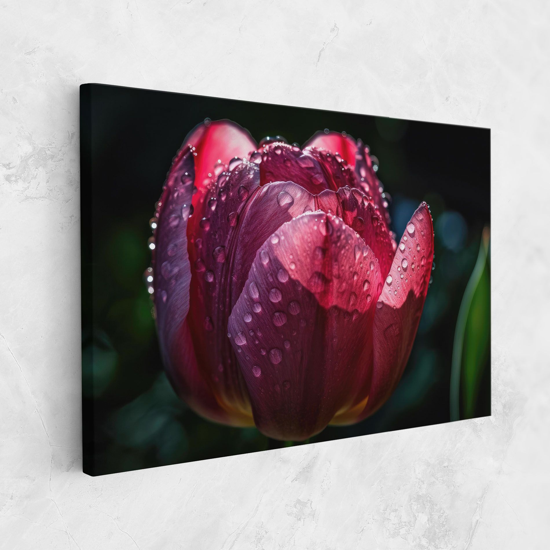 Pink Tulip After Rain mockup 1