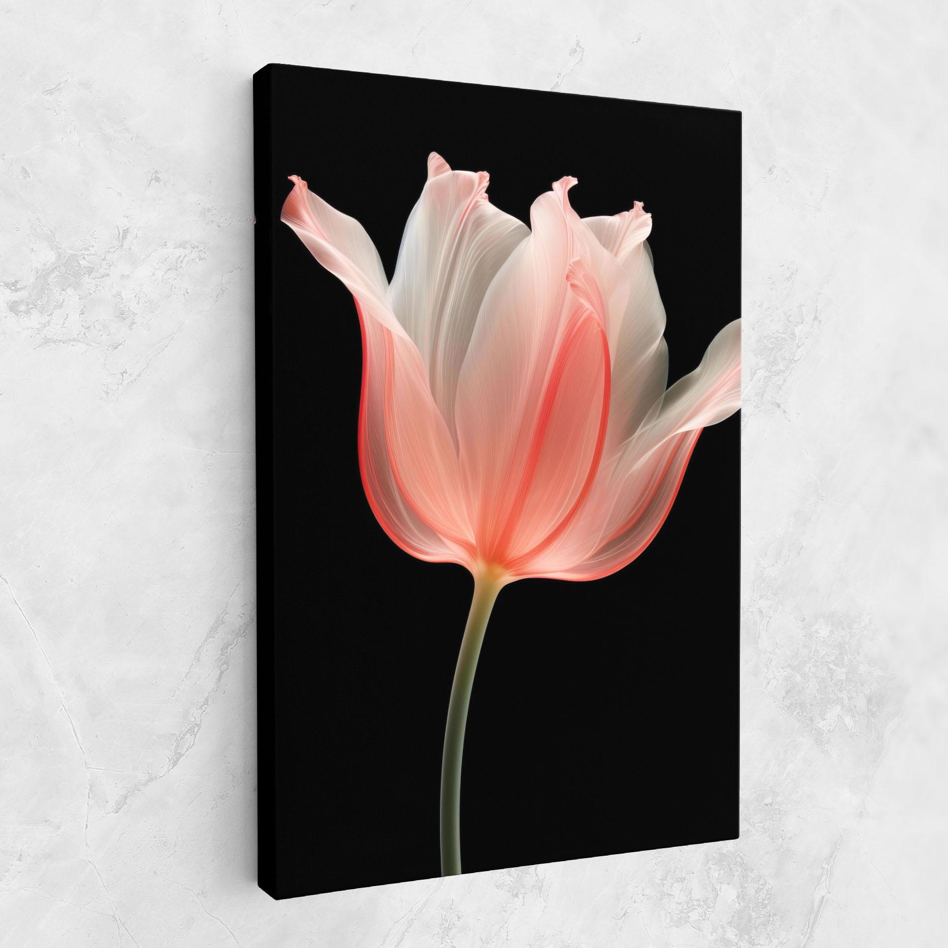 Leinwandbild Pastel Pink Tulip mockup 1