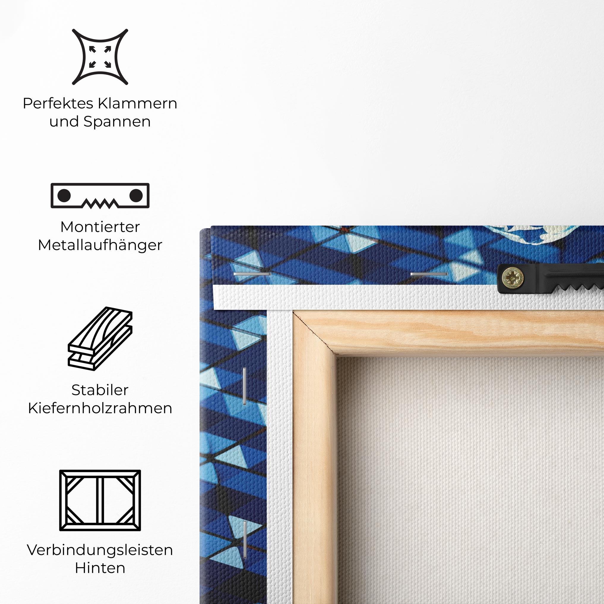 Leinwandbild Blue Tulip mockup 5