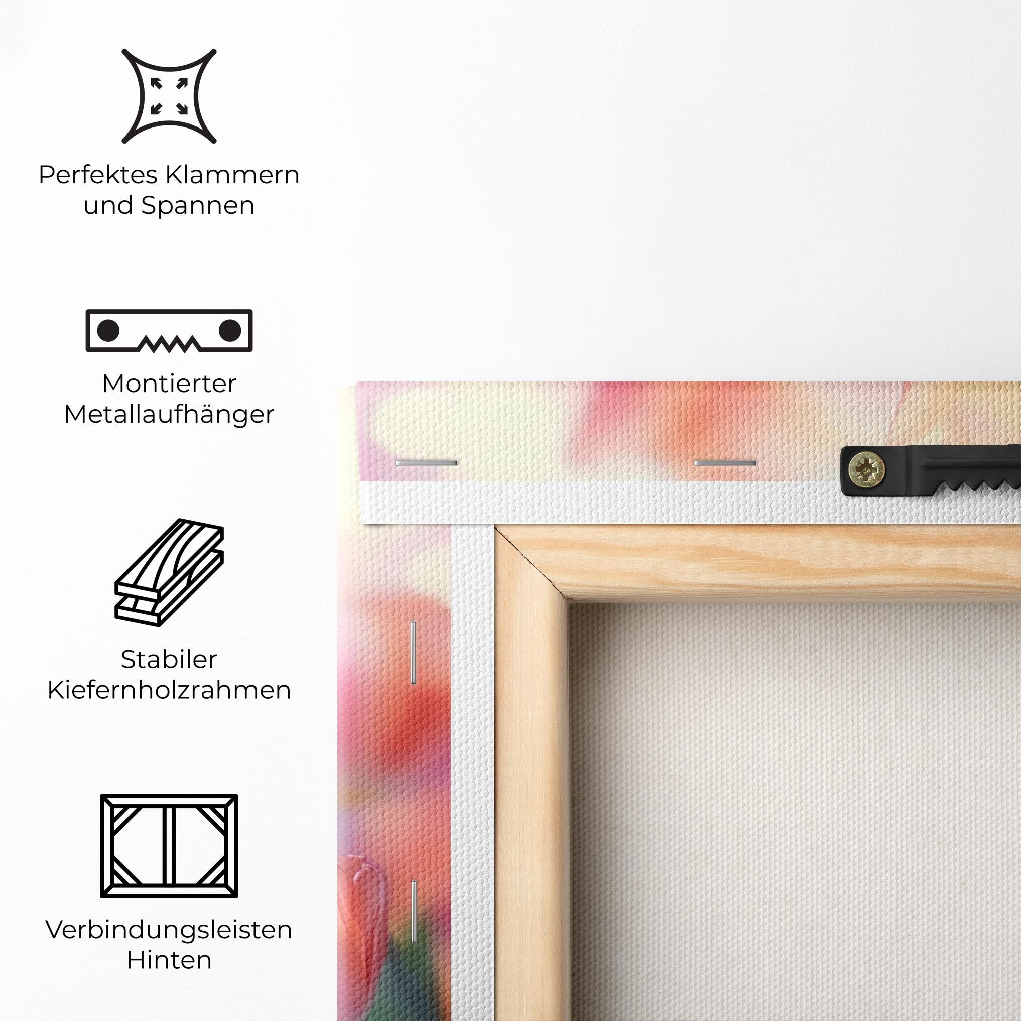 Leinwandbild Dreamy Tulips mockup 5
