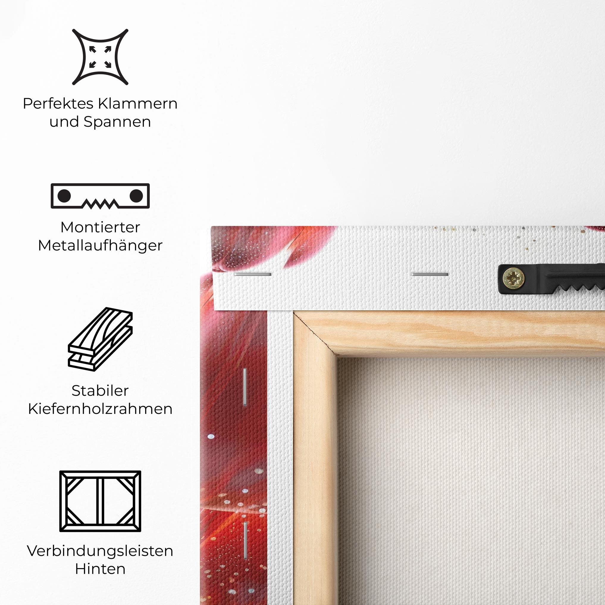 Leinwandbild Glitter Red Tulips mockup 5