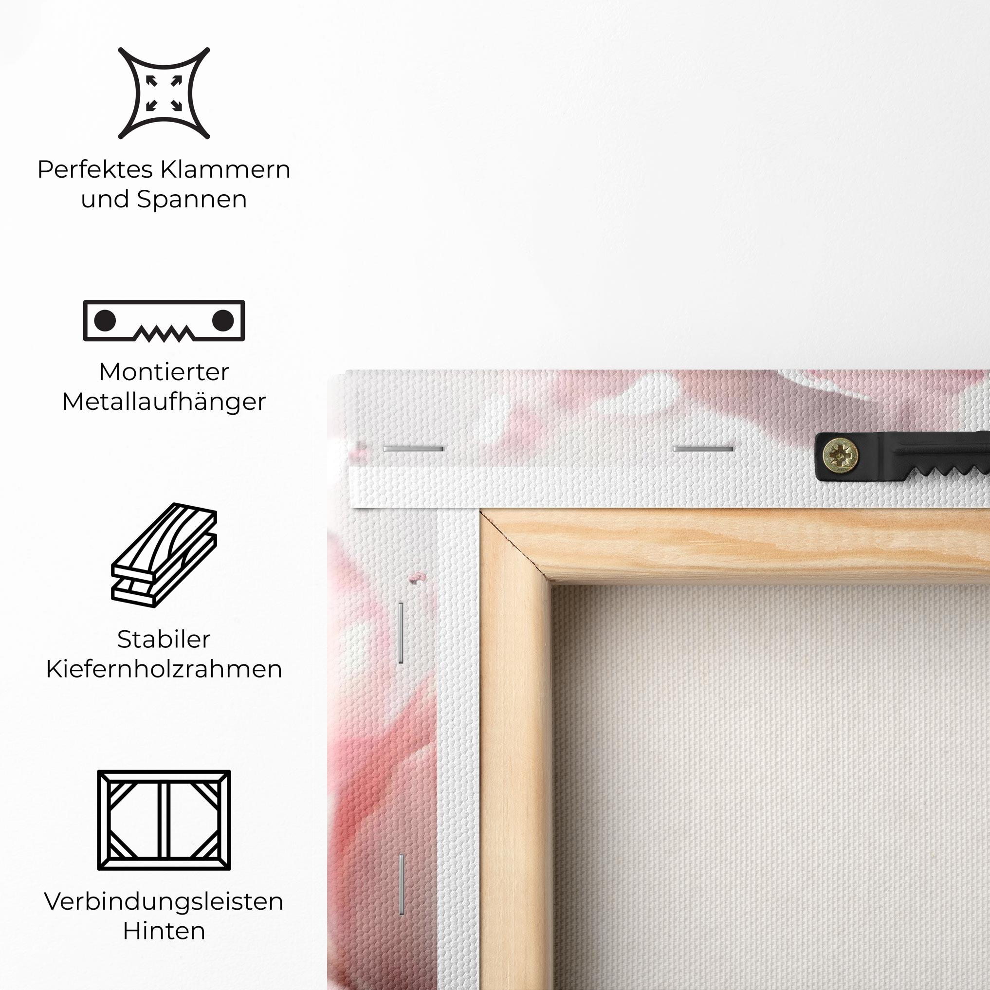 Leinwandbild Pink Pretty Tulips mockup 5