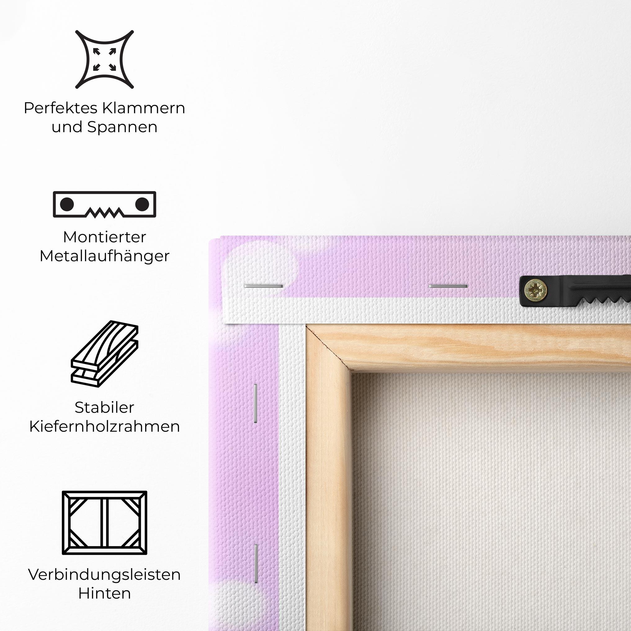 Leinwandbild Pink Tulip Flowers mockup 5