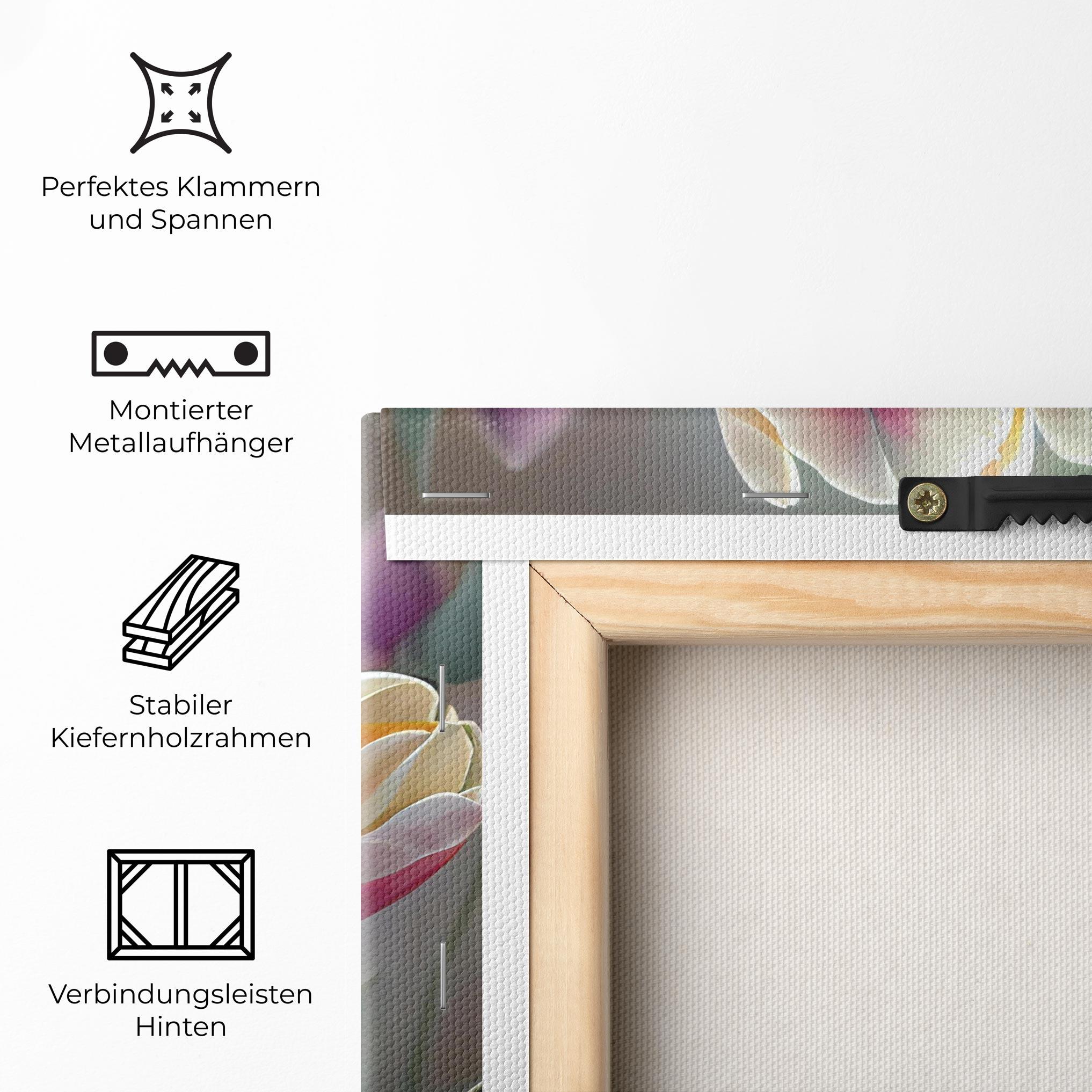 Leinwandbild Pretty Tulips mockup 5