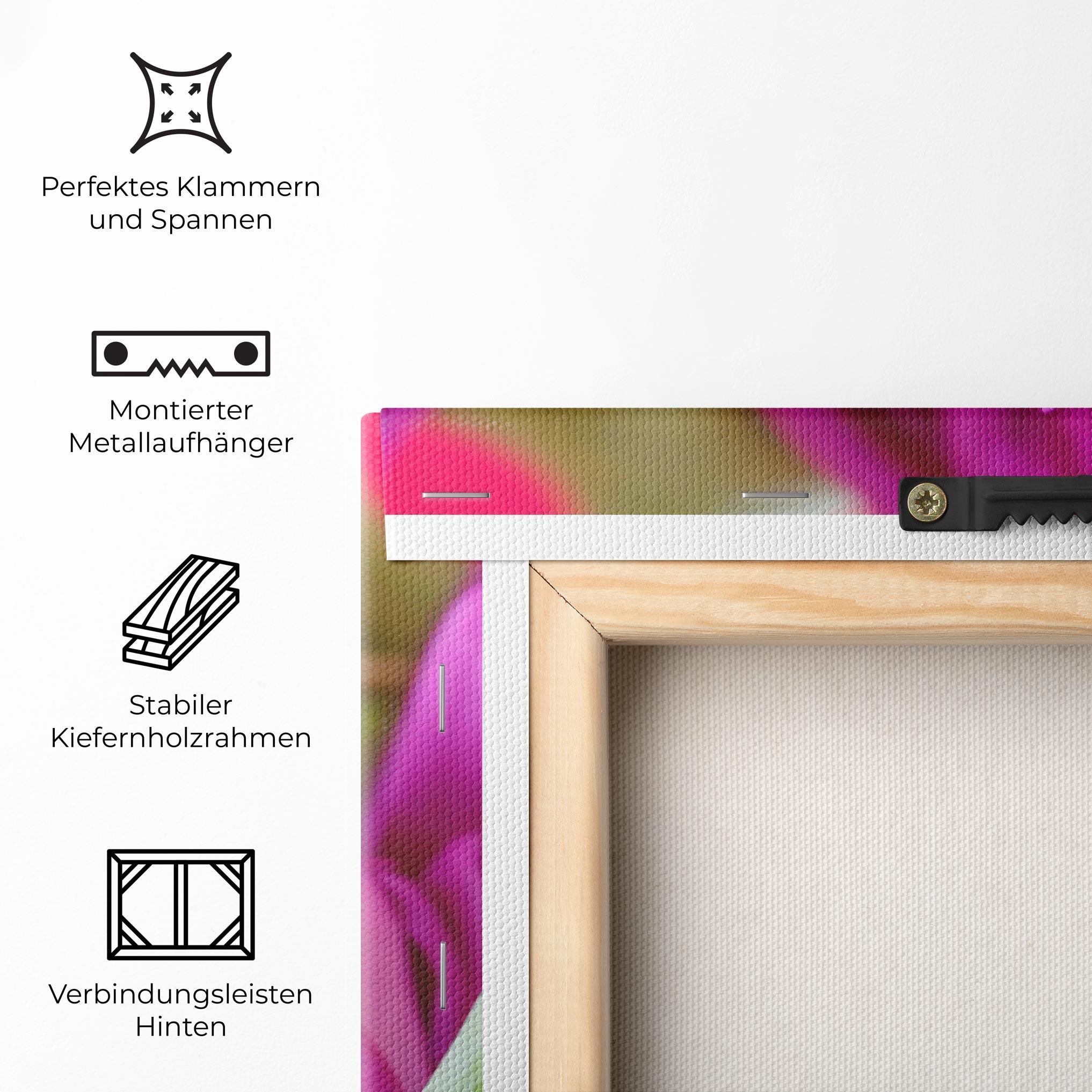 Leinwandbild Purple Tulip Close Up mockup 5