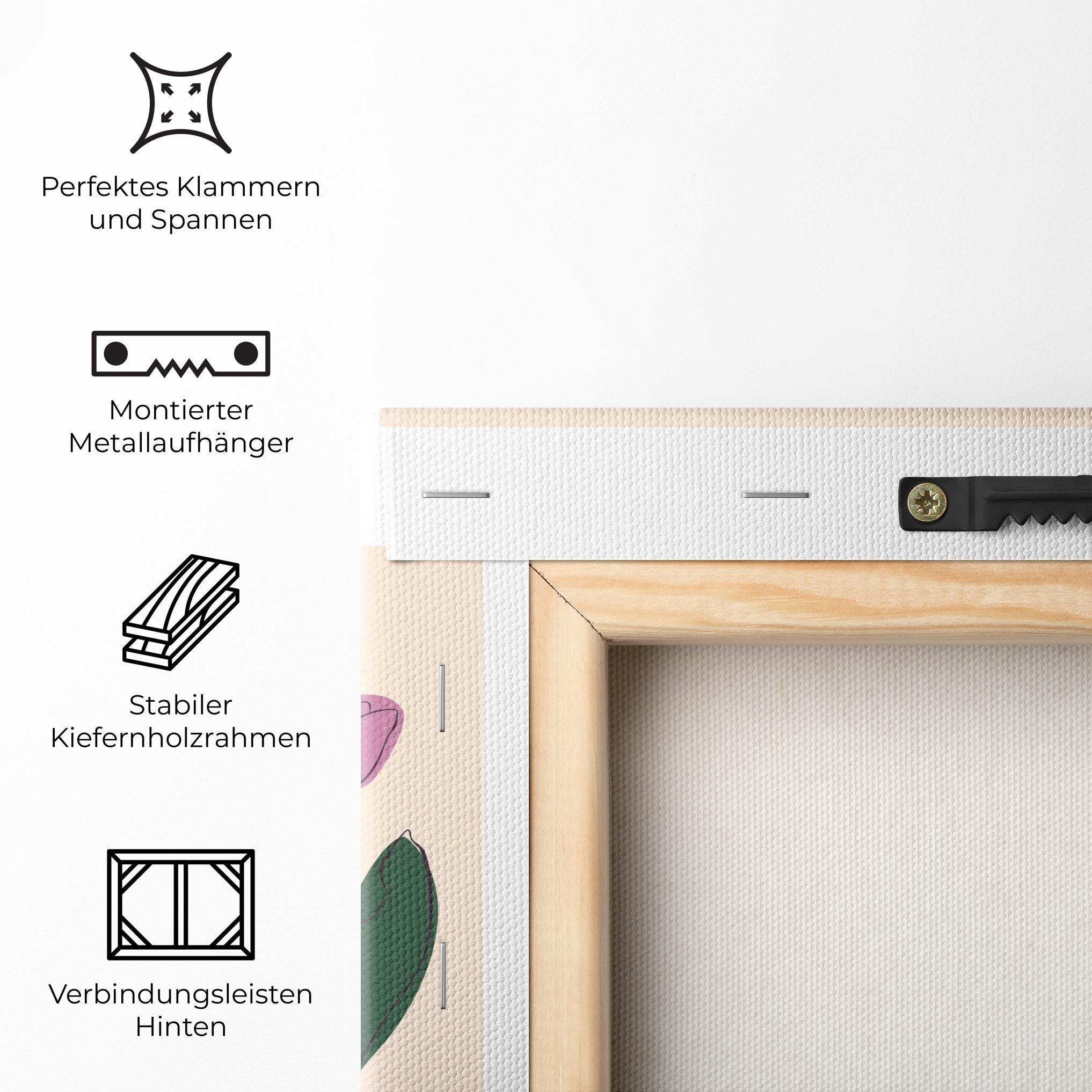 Leinwandbild Tulips Set mockup 5