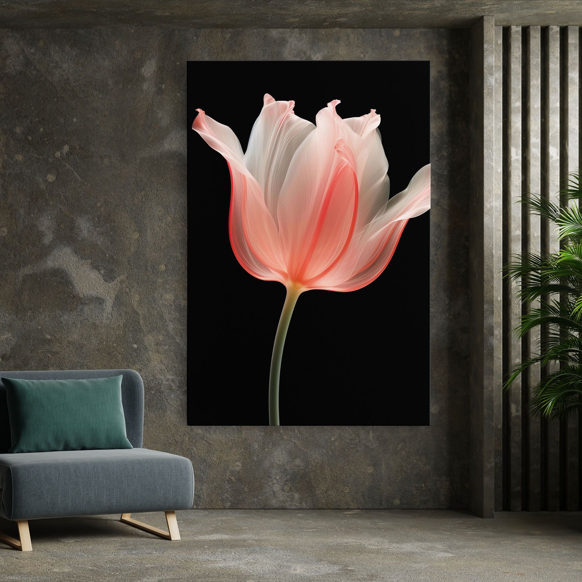 Pastel Pink Tulip mockup 7