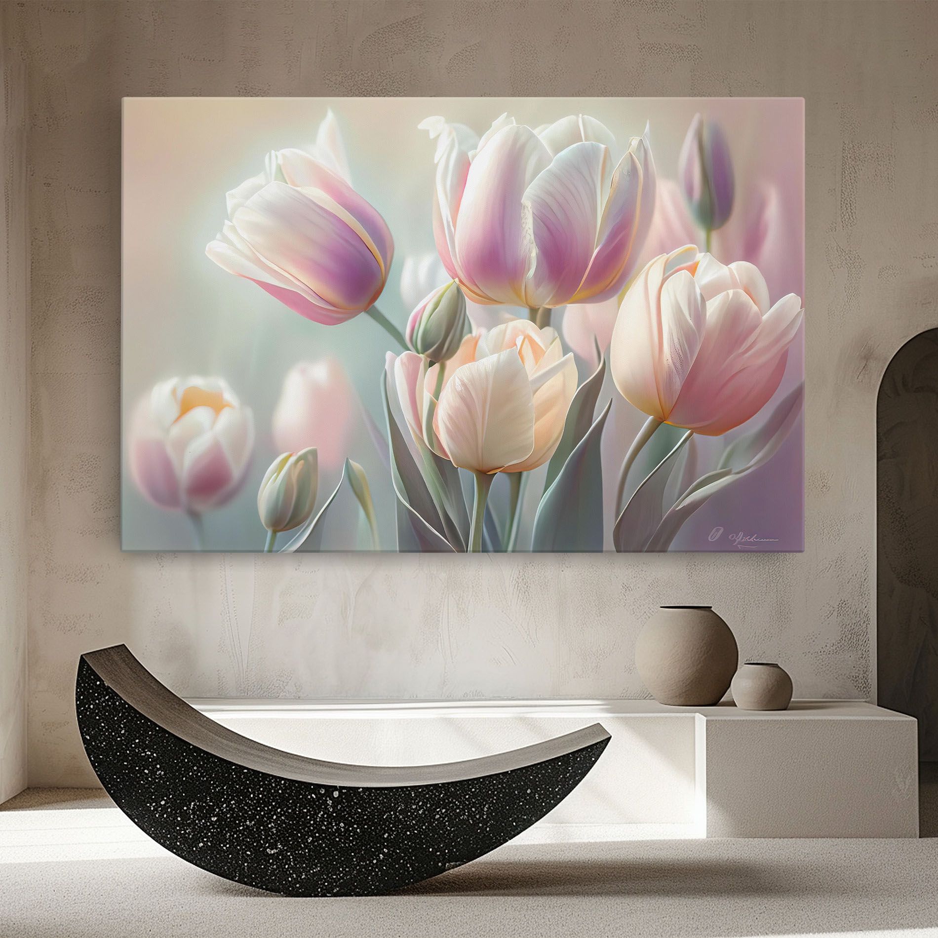 Dreamy White Tulips mockup 8