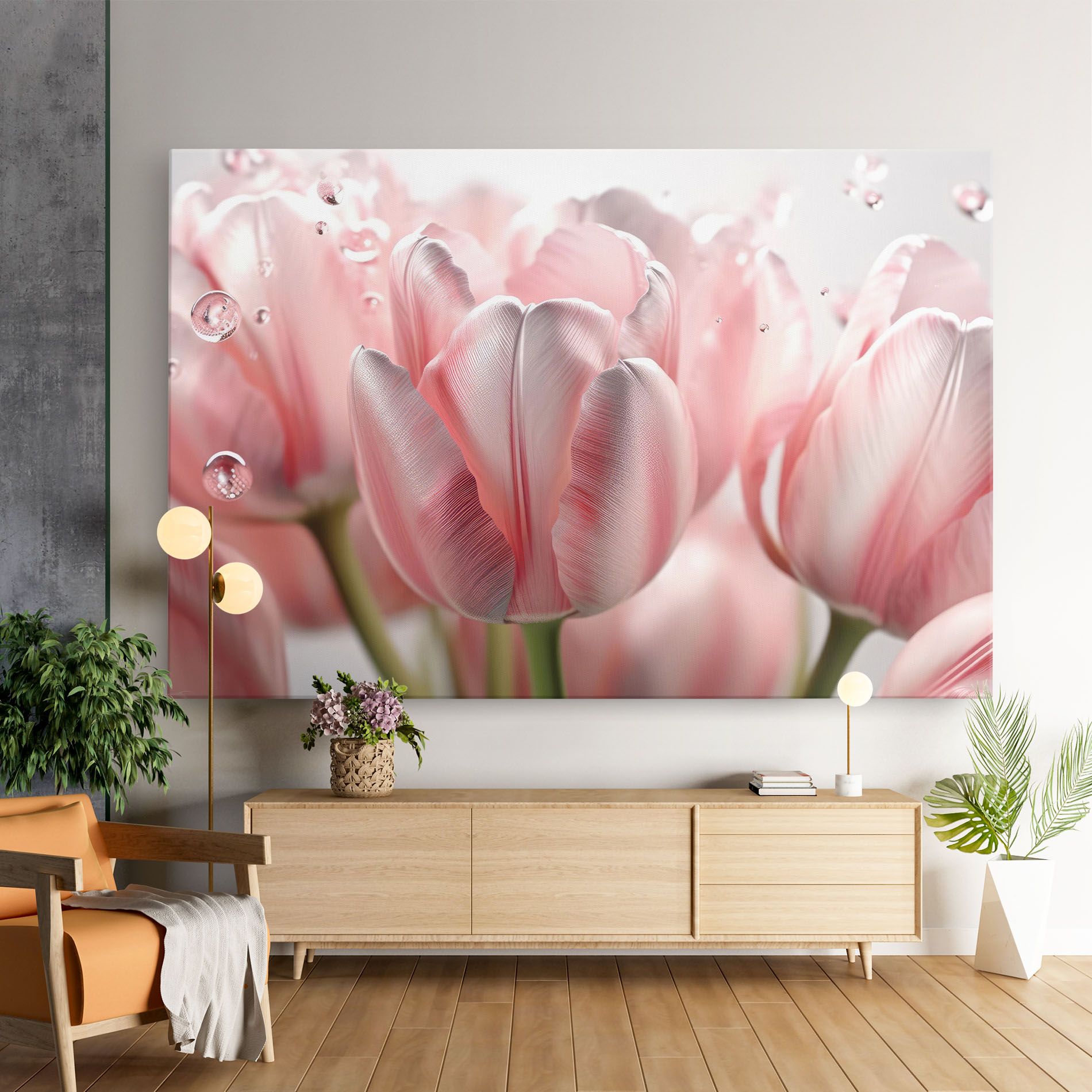 Pink Pretty Tulips mockup 9