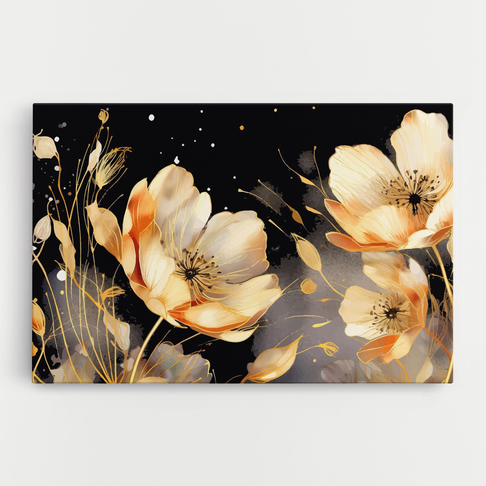 Leinwandbild Gold Poppy Black mockup 0