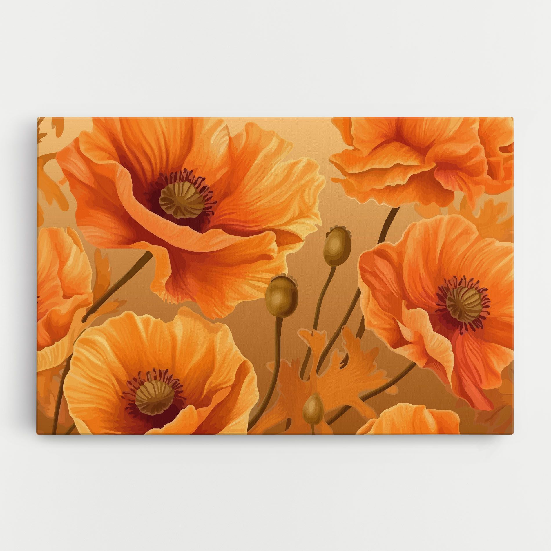 Pastel Orange Poppy mockup 0