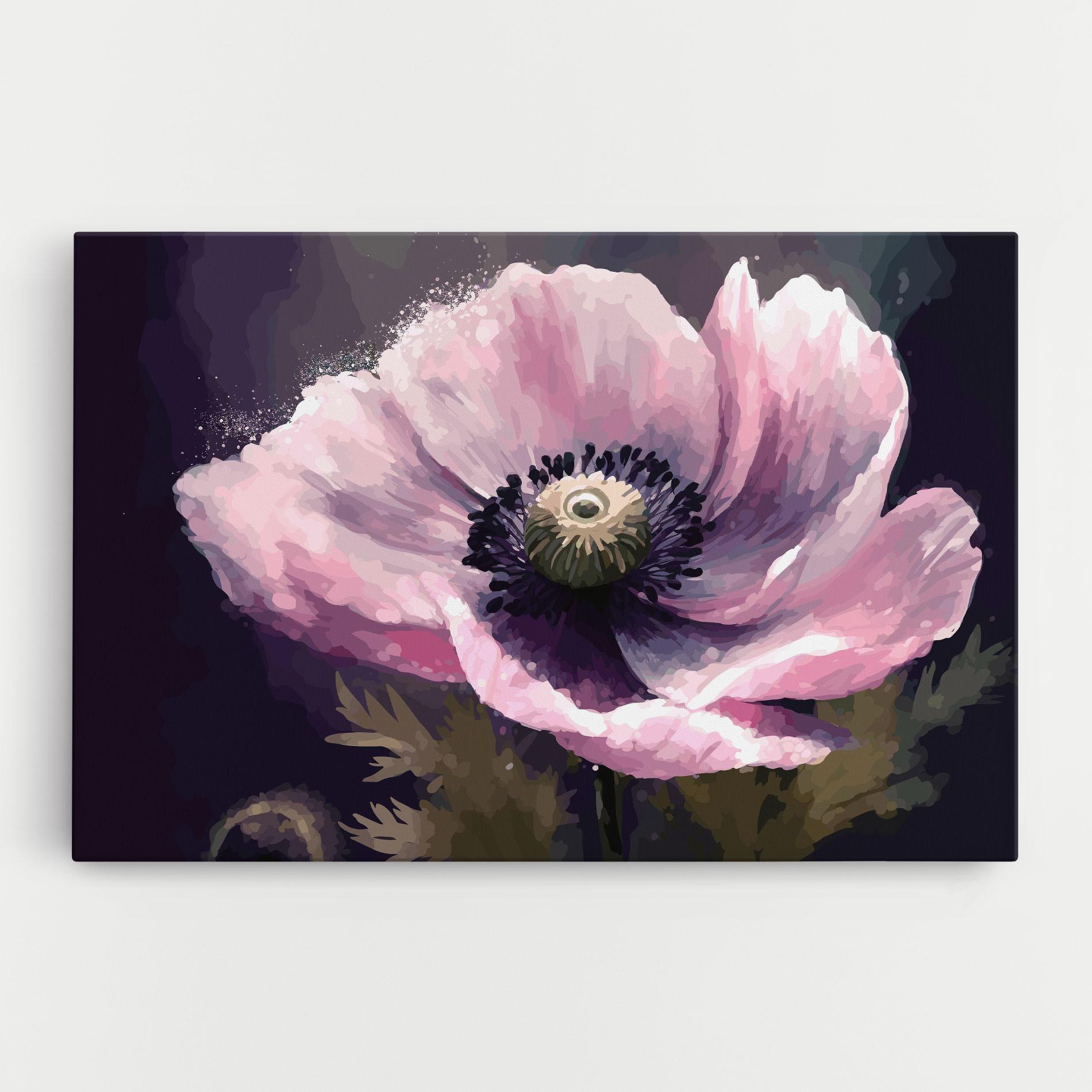 Leinwandbild Pretty Pink Poppy mockup 0