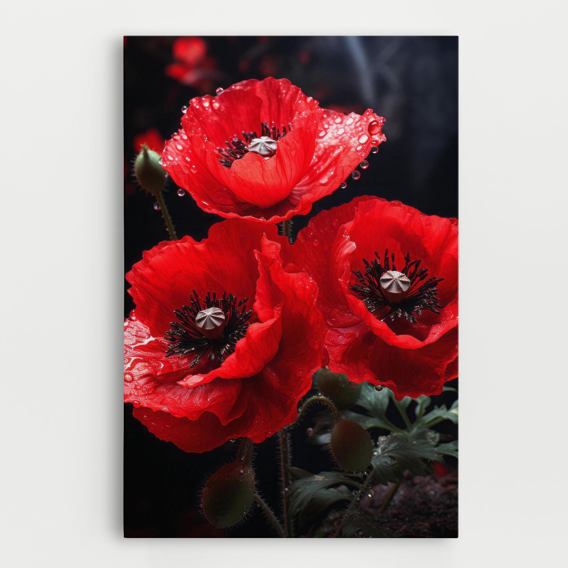 Leinwandbild Red Poppy mockup 0